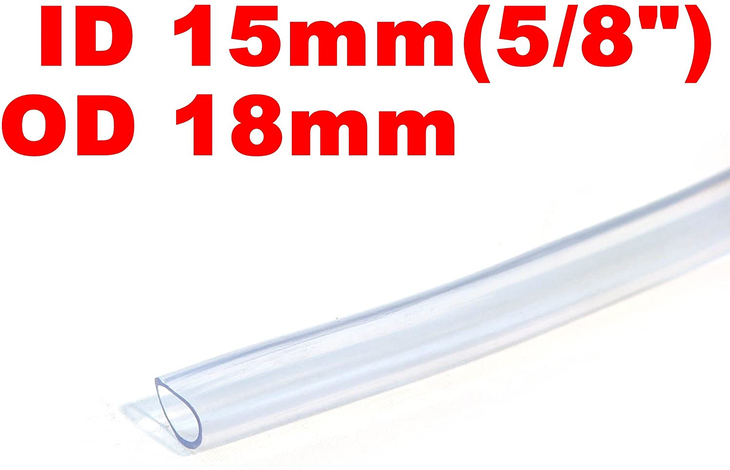 Siny ID 5/8" / OD 3/4" 3 Ft 1 Meter PVC Clear Hose Tubing Aquarium Air Tube Pond Garden Water Delivery Animals & Pet Supplies > Pet Supplies > Fish Supplies > Aquarium & Pond Tubing siny