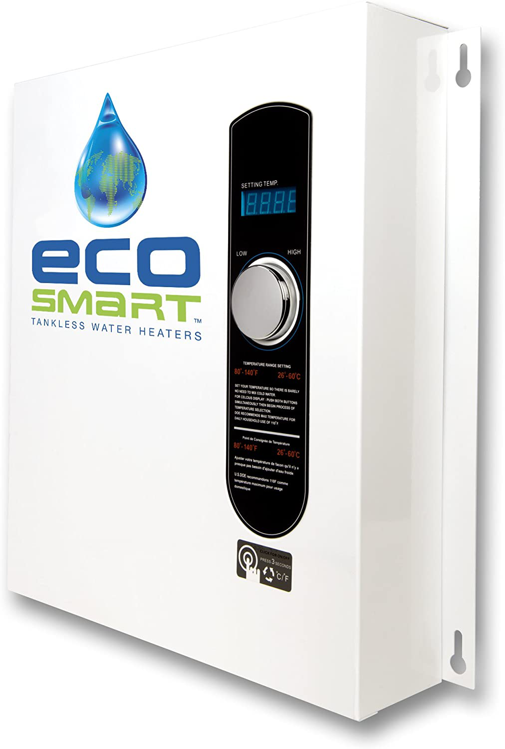 Ecosmart ECO 24 24 KW at 240-Volt Electric Tankless Water Heater with Patented Self Modulating Technology, 17 X 17 X 3.5 Animals & Pet Supplies > Pet Supplies > Dog Supplies > Dog Houses EcoSmart