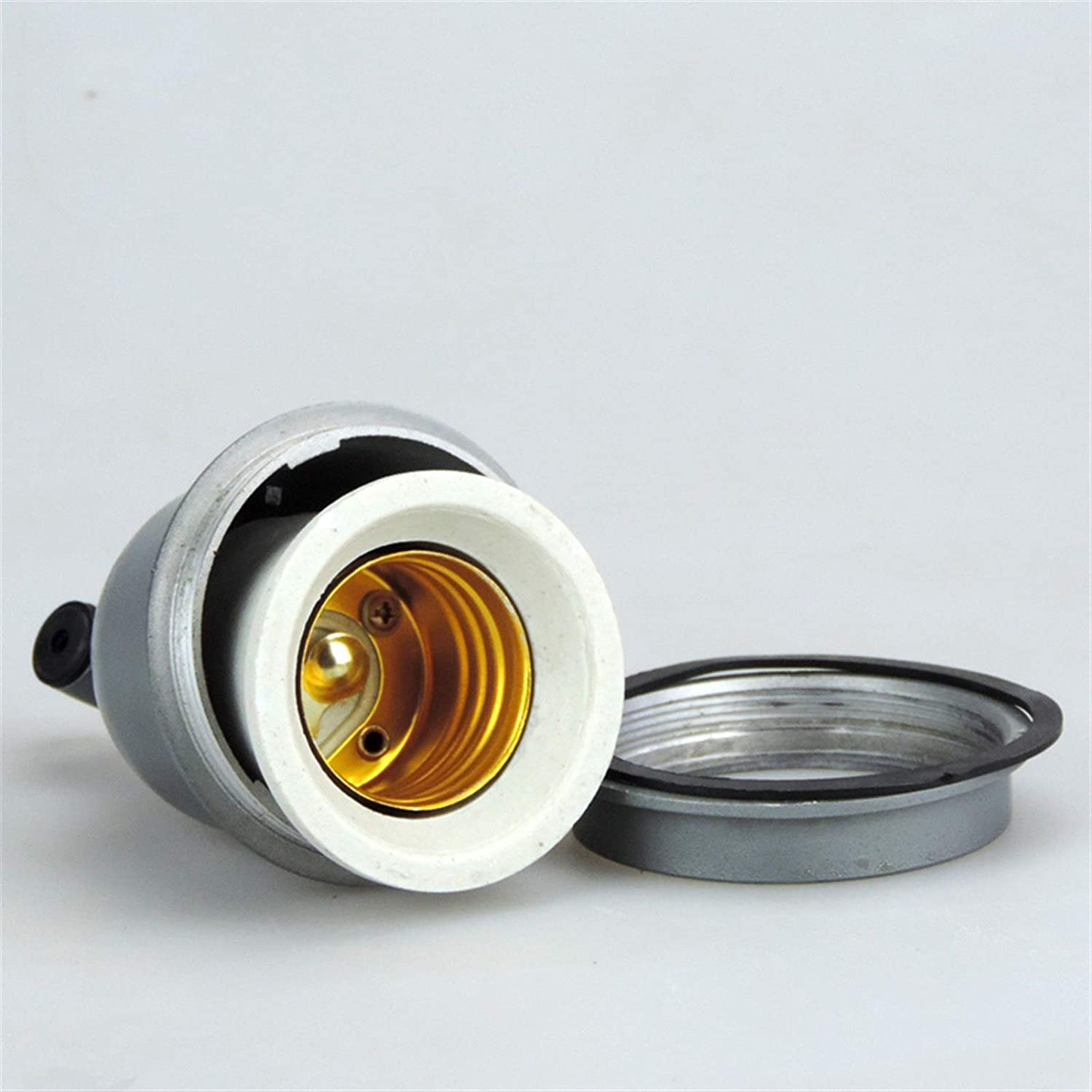 HXY2020 Pet Heating Pad 2Pcs Lamp Base E27 High Temperature Resistant Ceramic Lamp Holder Reptile Lamp Base Waterproof Heating Bulb E27 Screw Base Farm Reptile & Amphibian Habitat Animals & Pet Supplies > Pet Supplies > Reptile & Amphibian Supplies > Reptile & Amphibian Habitat Heating & Lighting HXY2020