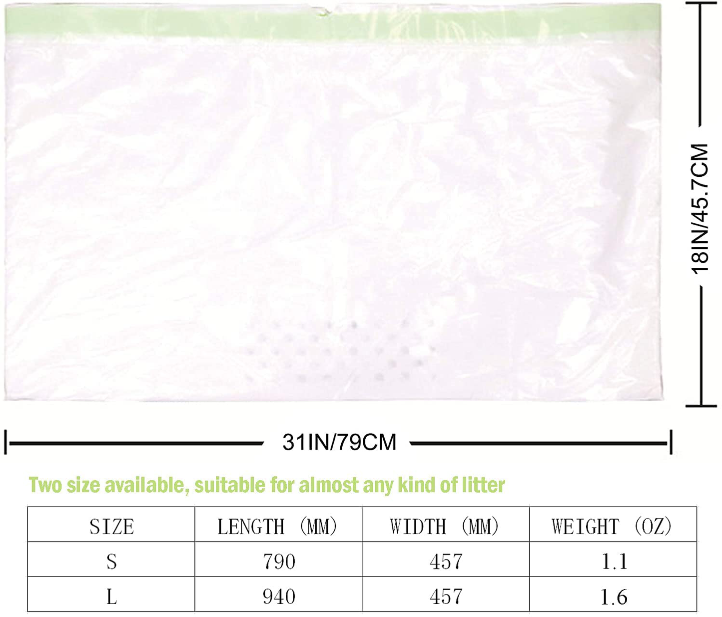 Gefryco Cats Sifting Litter Box Liners, Jumbo Disposable Waste Litter Bags Animals & Pet Supplies > Pet Supplies > Cat Supplies > Cat Litter Box Liners Gefryco