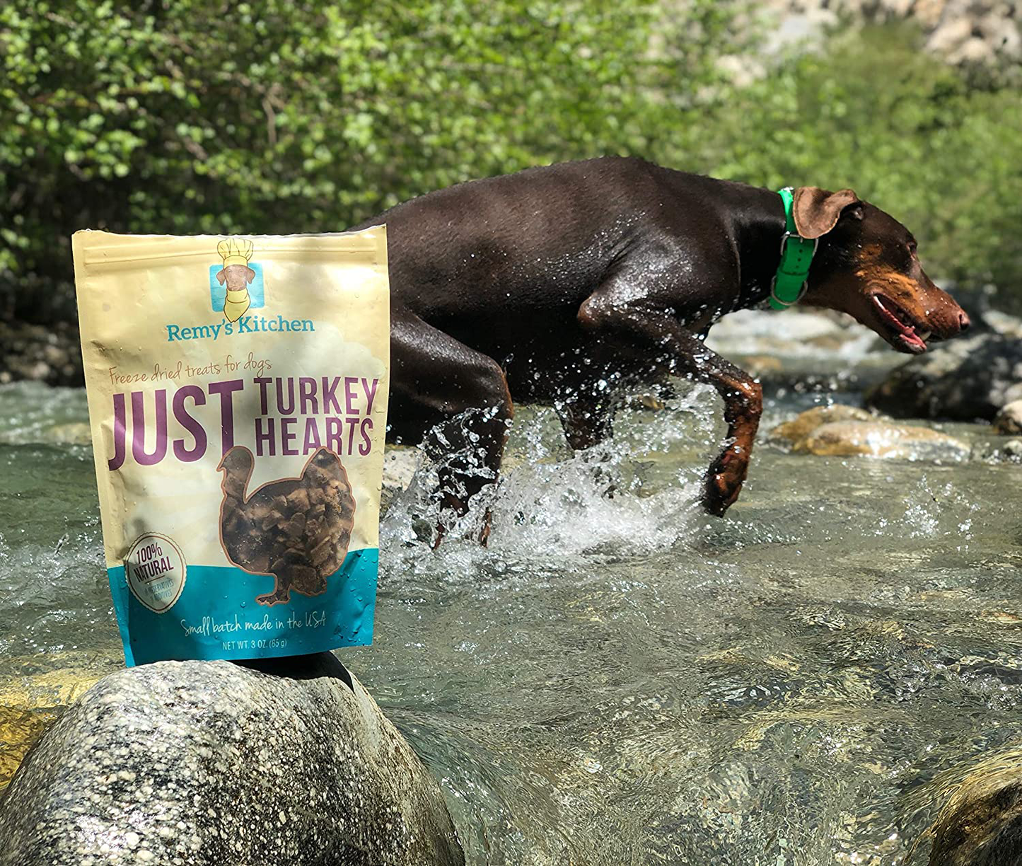 Remy'S Kitchen Just Turkey Hearts Freeze Dried Treats for Dogs and Cats Animals & Pet Supplies > Pet Supplies > Small Animal Supplies > Small Animal Treats Remy’s Kitchen