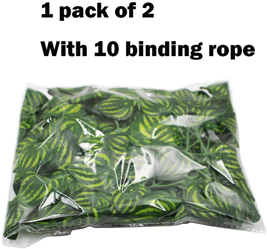 N / a Reptile Vines Leaves Artificial Plants for Reptiles and Amphibians Terrarium Habitat Decor (1 Pack of Two) Animals & Pet Supplies > Pet Supplies > Reptile & Amphibian Supplies > Reptile & Amphibian Habitats N / A