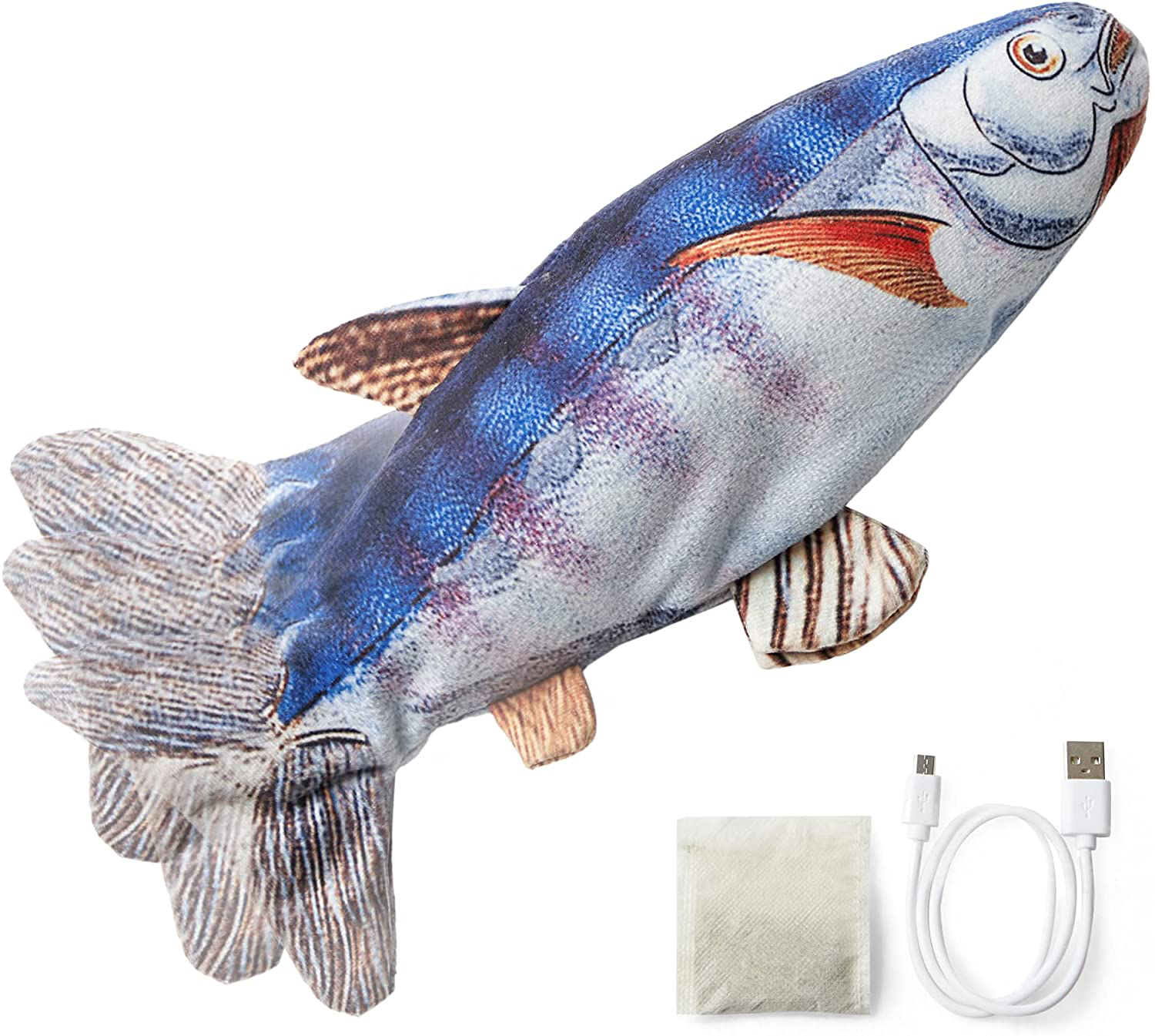Cat fish sales toy with catnip