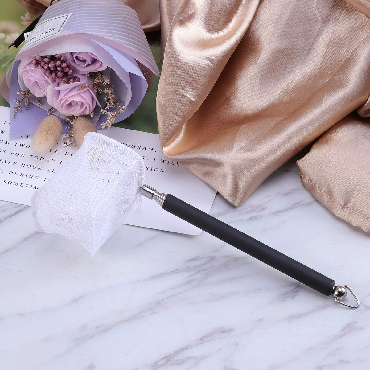 POPETPOP 3D Aquarium Nets, Eco-Friendly Nontoxic Fish Tank Fishing Net, Adjustable Stainless Steel Handle Square Pocket Shrimp Catching Net Animals & Pet Supplies > Pet Supplies > Fish Supplies > Aquarium Fish Nets POPETPOP