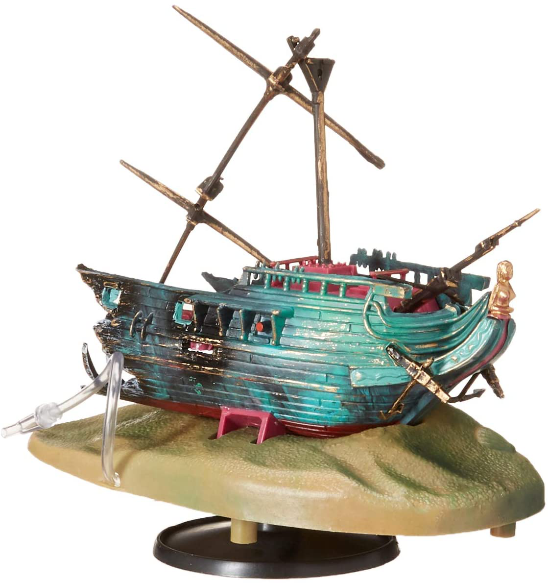 Penn-Plax Air Action Aerating Ornament and Aquarium Decor | Air Bubbler Movement Decorations Animals & Pet Supplies > Pet Supplies > Fish Supplies > Aquarium Decor Penn-Plax Rocking Shipwreck (090)