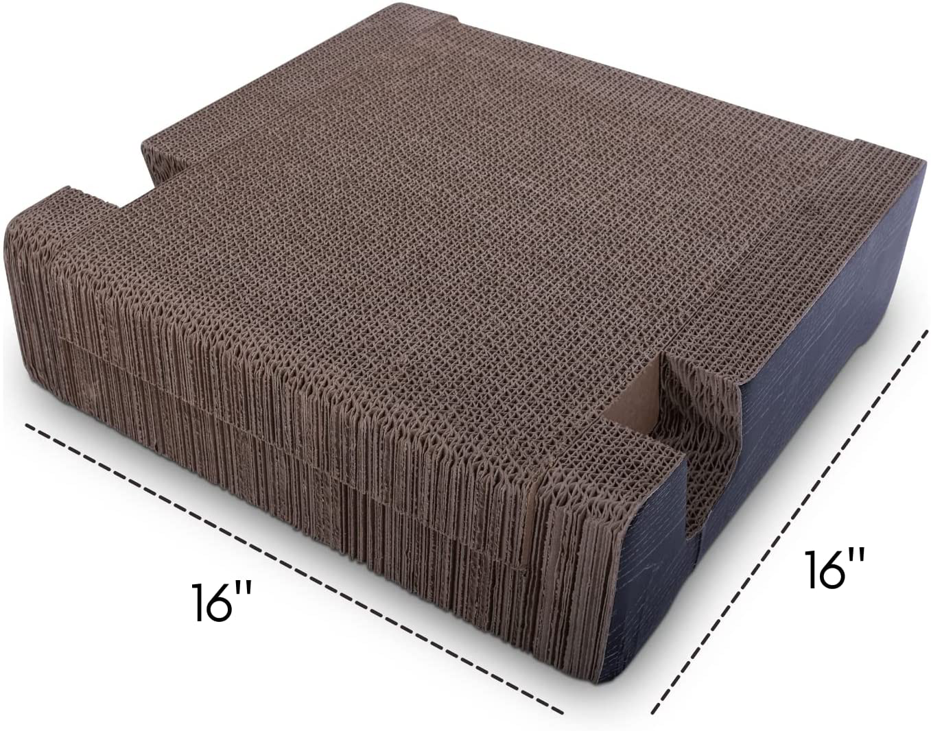 PURRFECT POUCH Luxe Cat Lounger and Cat Scratcher Toy Made of Extra Think Extra Corrugated Cardboard, Reversible for 2X the Scratching (Catnip Included) Animals & Pet Supplies > Pet Supplies > Cat Supplies > Cat Beds PURRFECT POUCH