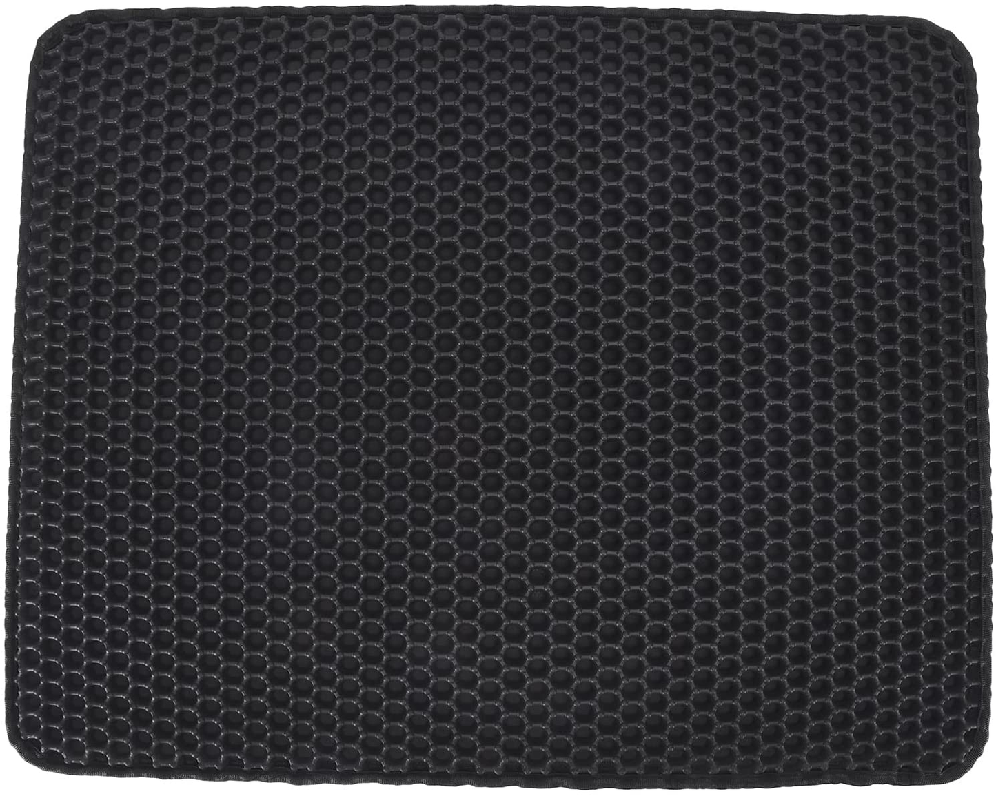 Cat Litter Pad, Cat Litter Mat anti Slip Double Layer for Cat Litter Box(Grey) Animals & Pet Supplies > Pet Supplies > Cat Supplies > Cat Litter Box Mats BTIHCEUOT Black