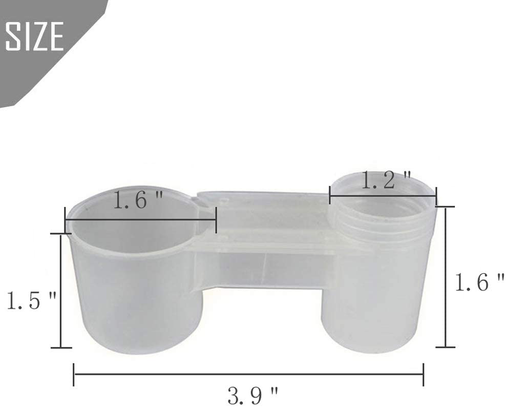 Kathson 20 Pcs Bird Drinker Feeder Plastic Soda Pop Water Bottle Cup Ideal for Chicken Pigeons Birds Feeder Trough Animal Feeding Accessories Animals & Pet Supplies > Pet Supplies > Bird Supplies > Bird Cage Accessories kathson