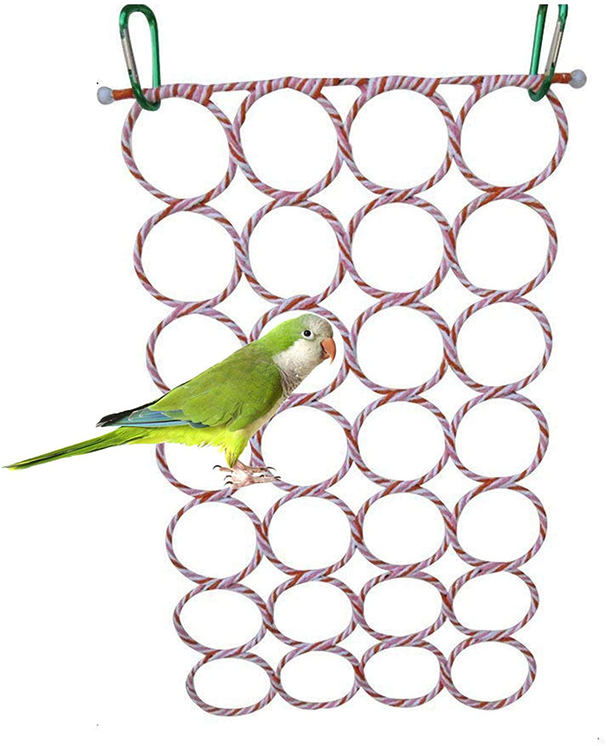 Bird Mirror Bird Swing, Parrot Cage Toys,Swing Hanging Play with Mirror for Macaw African Greys Parakeet Cockatoo Cockatiel Conure Lovebirds Canaries by Old Tjikko,1 PC (3.7X3.5 X3.5Inch) Animals & Pet Supplies > Pet Supplies > Bird Supplies > Bird Cage Accessories Old Tjikko Bird perch