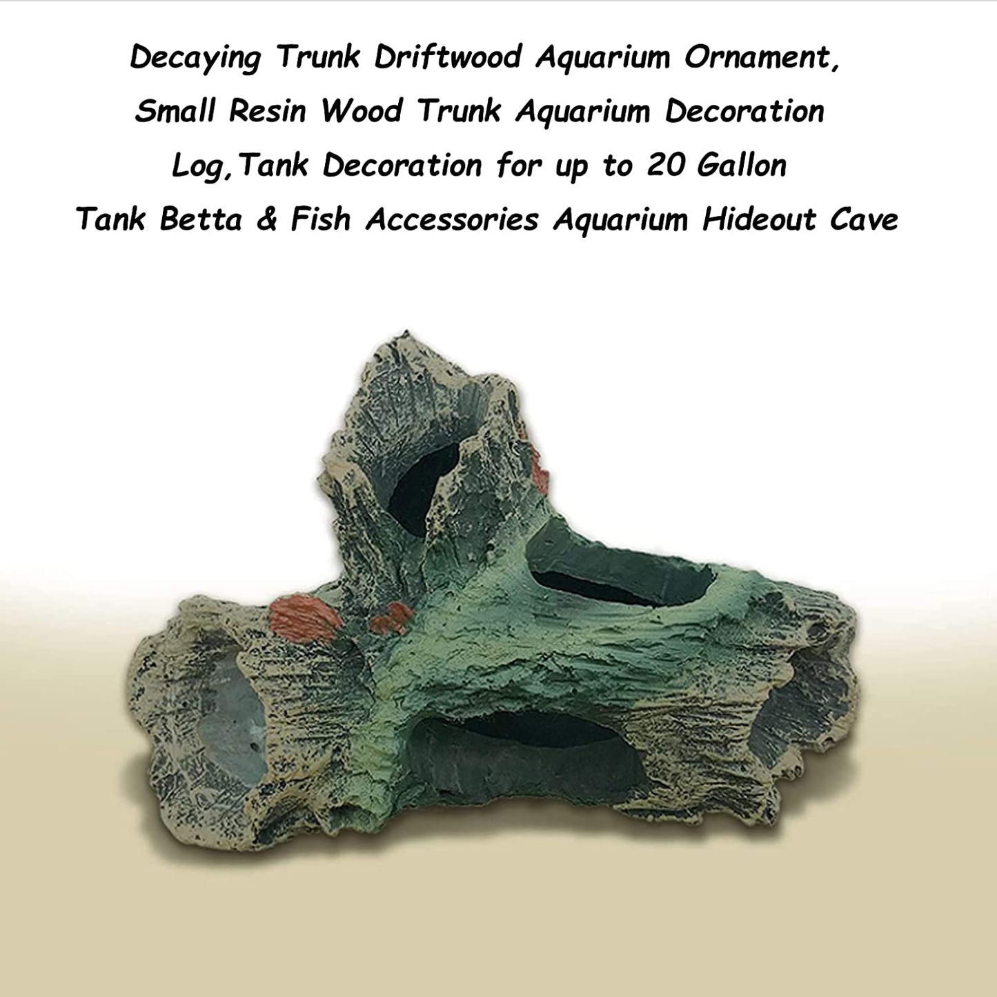 Hamiledyi 4Pcs Decaying Trunk Driftwood Aquarium Ornament,Small Resin Wood Trunk Aquarium Decoration Log,Tank Decoration for up to 20 Gallon Tank Betta & Fish Accessories Aquarium Hideout Cave Animals & Pet Supplies > Pet Supplies > Fish Supplies > Aquarium Decor Hamiledyi