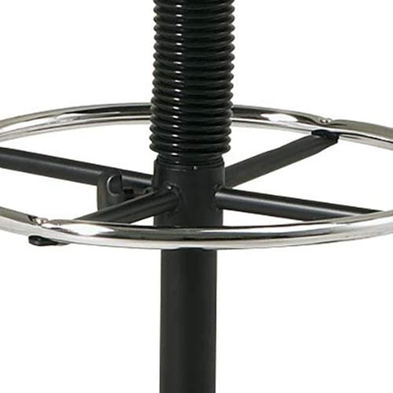 Office Star Sculptured Vinyl Seat and Back Pneumatic Drafting Chair with Adjustable Chrome Foot Ring, Black Animals & Pet Supplies > Pet Supplies > Dog Supplies > Dog Treadmills Office Star