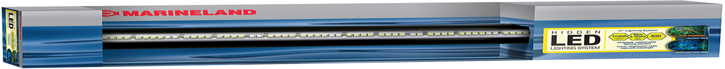 Marineland Hidden LED Strip Light for Aquariums, White and Blue Leds Animals & Pet Supplies > Pet Supplies > Fish Supplies > Aquarium Lighting MarineLand