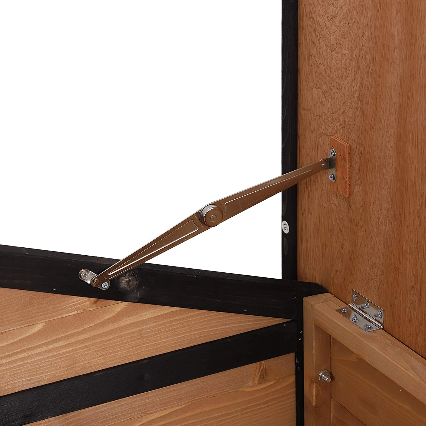 Pawhut 59"X64"X39" Wood Large Dog House Cabin Style Elevated Pet Shelter W/Porch Deck Animals & Pet Supplies > Pet Supplies > Dog Supplies > Dog Houses PawHut