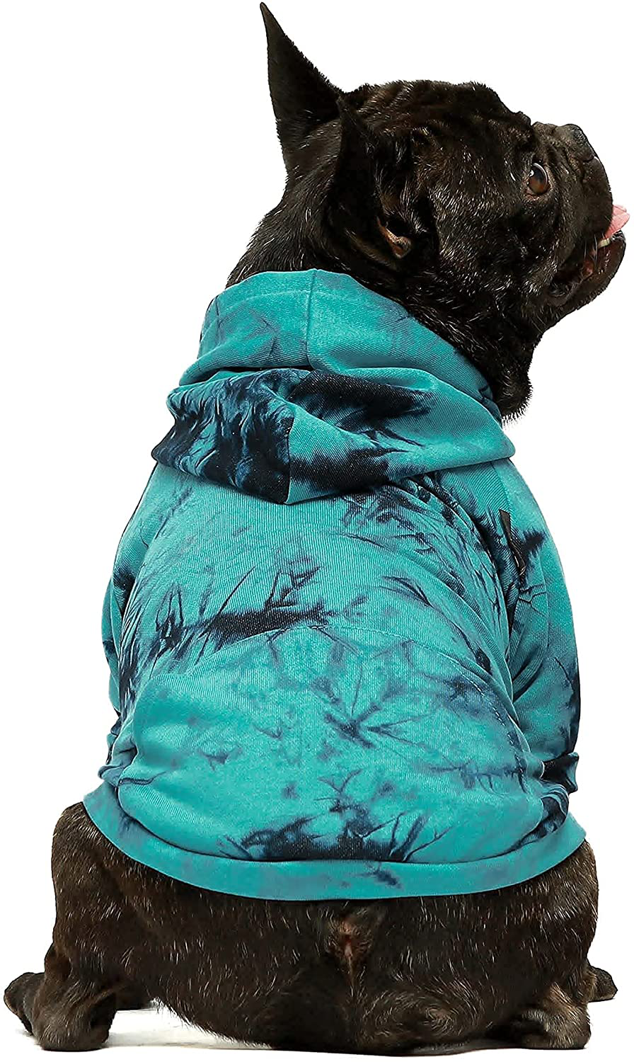 Fitwarm Tie Dye Dog Hoodie Puppy Sweatshirt Pocket Doggie Winter Clothes Sweatshirt Pet Hooded Coat Cat Jackets Apparel Animals & Pet Supplies > Pet Supplies > Dog Supplies > Dog Apparel Fitwarm