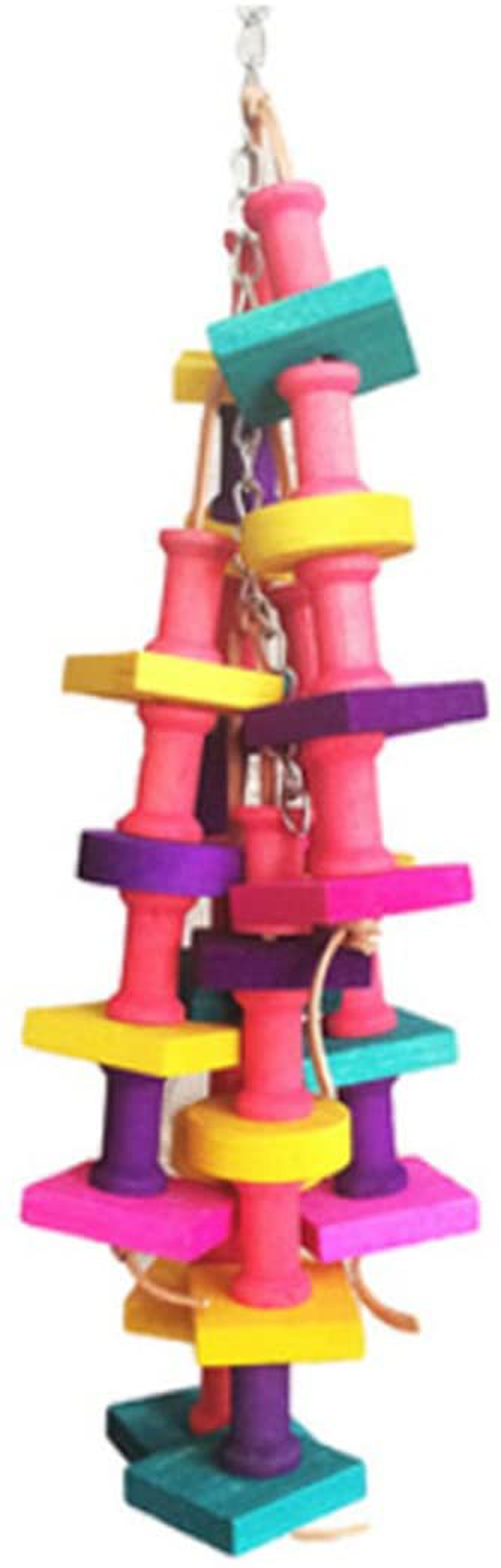 Keersi Natural Wood Bird Chew Toy for Medium Large Parrot Conure Macaw African Grey Amazon Cockatoo Amazon Budgies Parakeet Cockatiel Lovebird Finch Cage Animals & Pet Supplies > Pet Supplies > Bird Supplies > Bird Toys Keersi