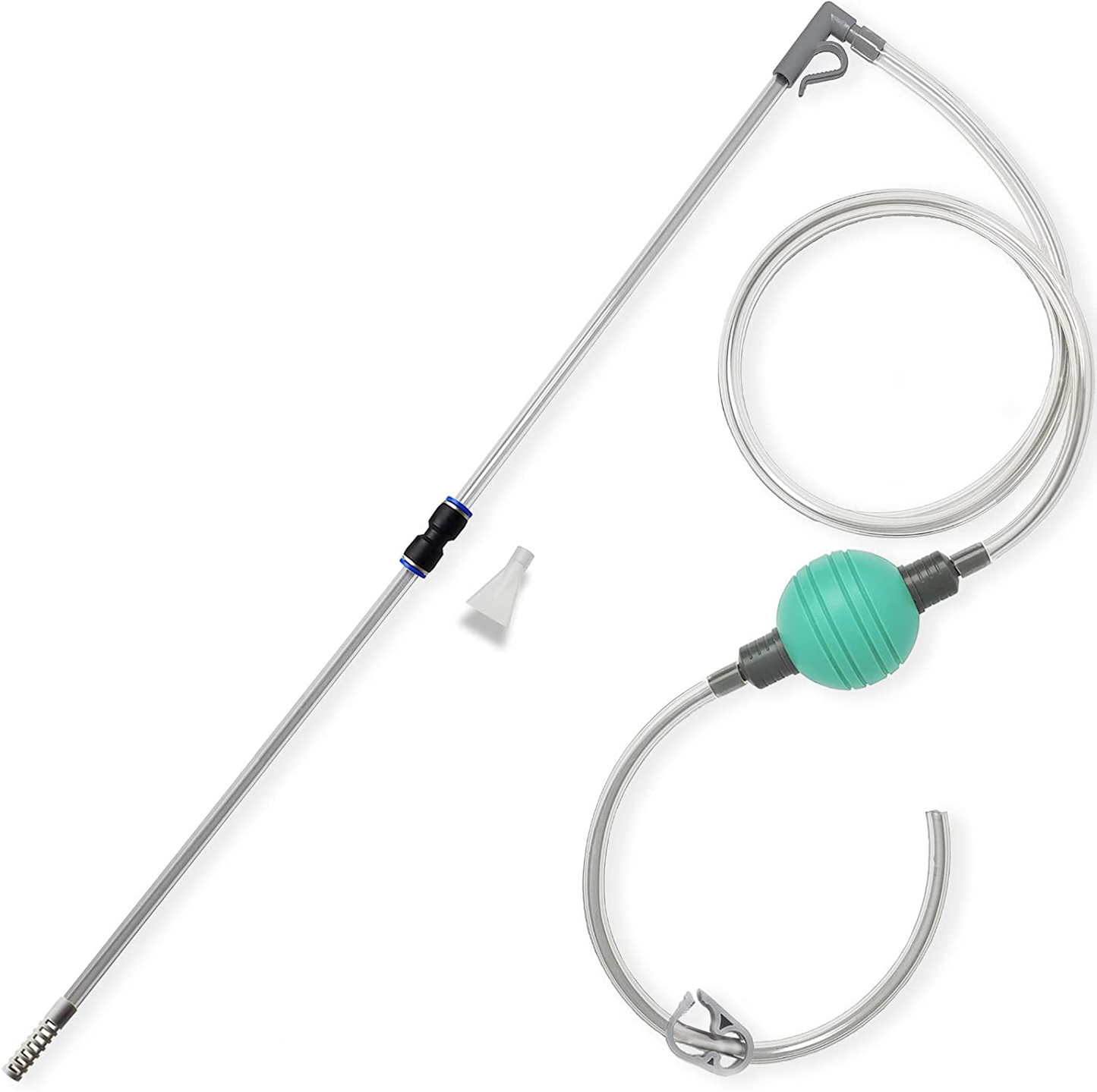 AREPK Small Fish Tank Cleaner and Aquarium Water Changer Siphon with a Thinner Water Tubing. Perfect for Cleaning Small Fish Tanks, Gravel Vacuum for Aquarium Kit Animals & Pet Supplies > Pet Supplies > Fish Supplies > Aquarium Cleaning Supplies AREPK Green