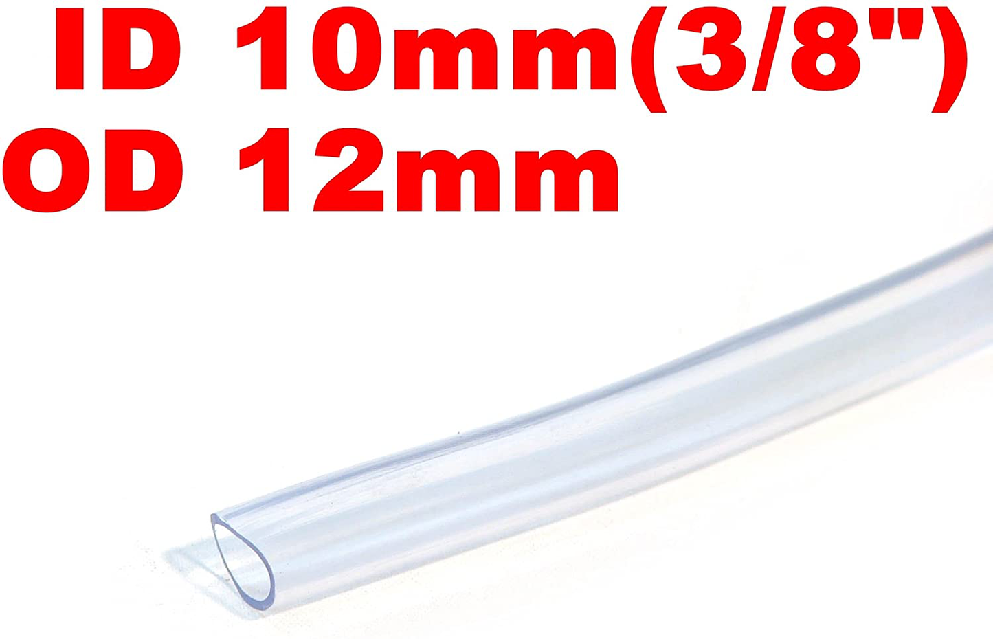 Siny ID 3/8" / OD 1/2" 3 Ft 1 Meter PVC Clear Hose Tubing Aquarium Air Tube Pond Garden Water Delivery Animals & Pet Supplies > Pet Supplies > Fish Supplies > Aquarium & Pond Tubing siny