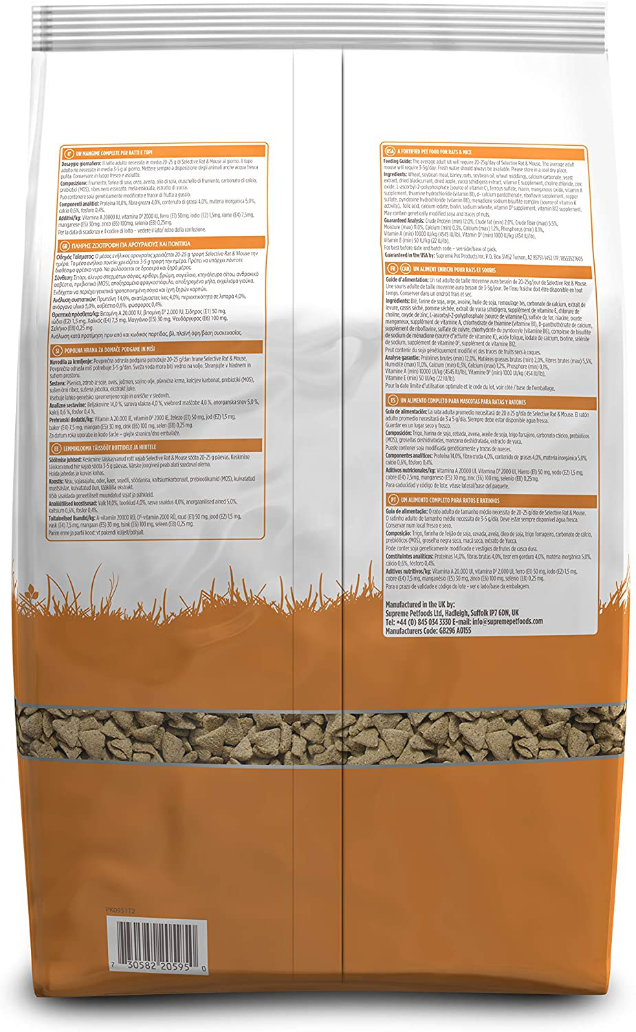 Supreme Petfoods Science Selective Rat Food, 4 Lb 6 Oz Animals & Pet Supplies > Pet Supplies > Small Animal Supplies > Small Animal Food Supreme Petfoods