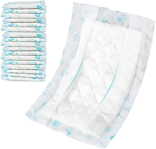 Leopinky Disposable Dog Diaper Booster Pads, Dog Diaper Liners for Male & Female Dogs, Inserts Fit Most Puppy Diapers - Pet Belly Bands and Male Dog Wraps XS-100 Count / M-100 Count / L-50 Count Animals & Pet Supplies > Pet Supplies > Dog Supplies > Dog Diaper Pads & Liners Leopinky L - 50 Count  