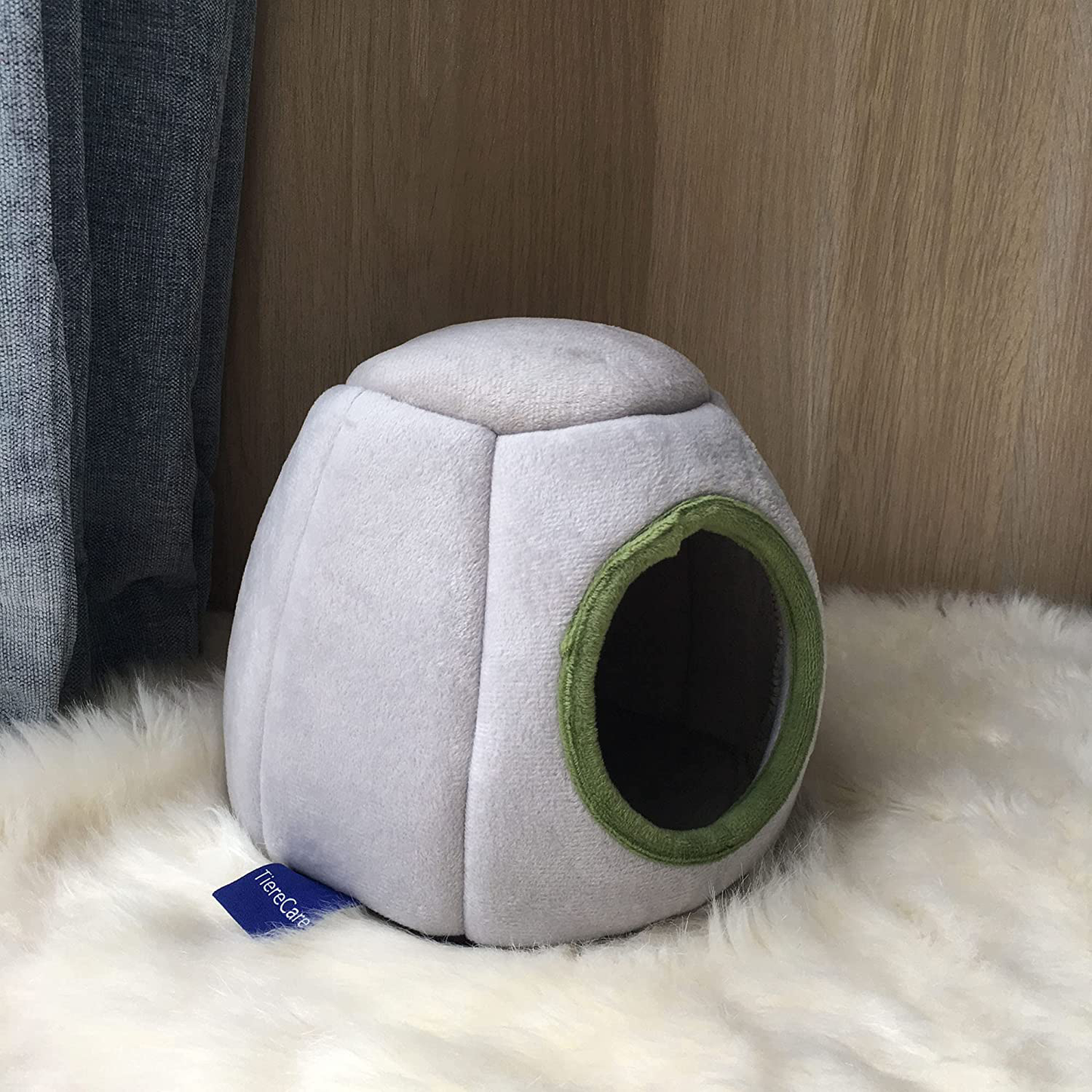 Tierecare Hamster Hideout Guinea Pig House Bed Cozy Habitat Hideaway Warm Hedgehog Ferret Chinchilla Washable Animals & Pet Supplies > Pet Supplies > Small Animal Supplies > Small Animal Habitat Accessories Tierecare