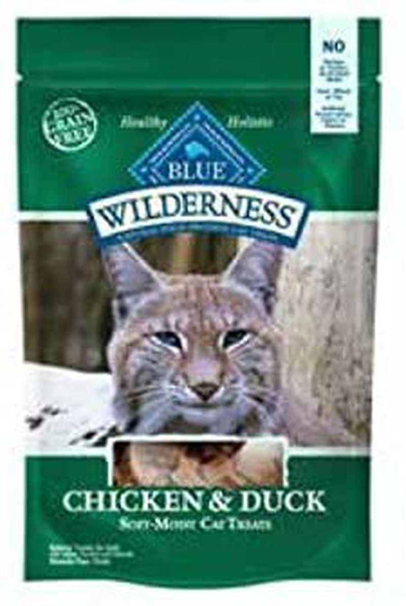 Blue Buffalo Wilderness Soft-Moist Grain-Free Cat Treats Variety Pack - 4 Flavors (Chicken & Duck, Chicken & Trout, Chicken & Salmon, and Chicken & Turkey) - 2 Oz Each (4 Total Pouches) Animals & Pet Supplies > Pet Supplies > Cat Supplies > Cat Treats Blue