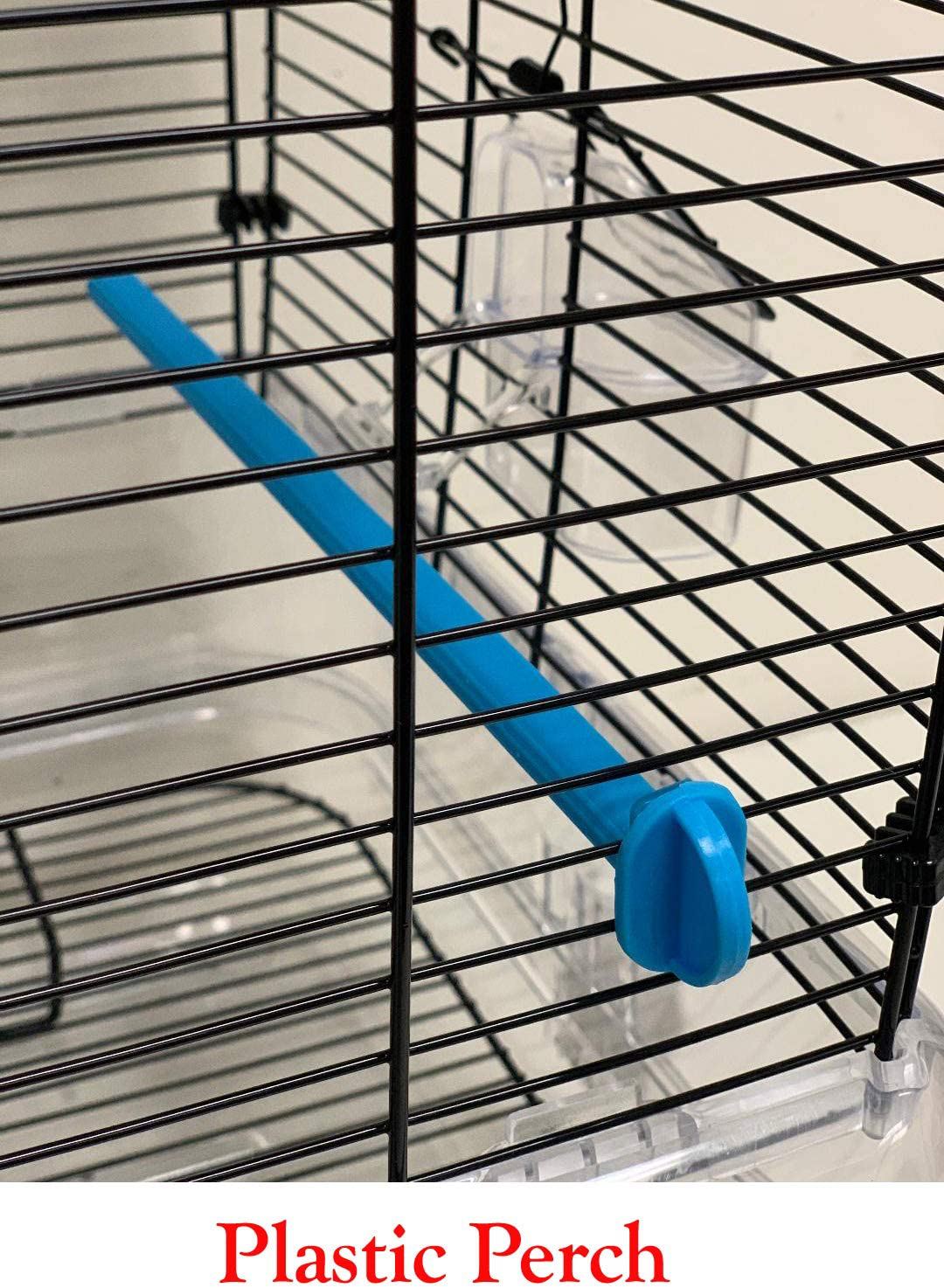 Mcage Large Flight Bird Cage for Cockatiel Canary Finch Budgies Aviary Parakeet with Easy Clean No Mess Detachable Clear Transparent Base Animals & Pet Supplies > Pet Supplies > Bird Supplies > Bird Cages & Stands Mcage