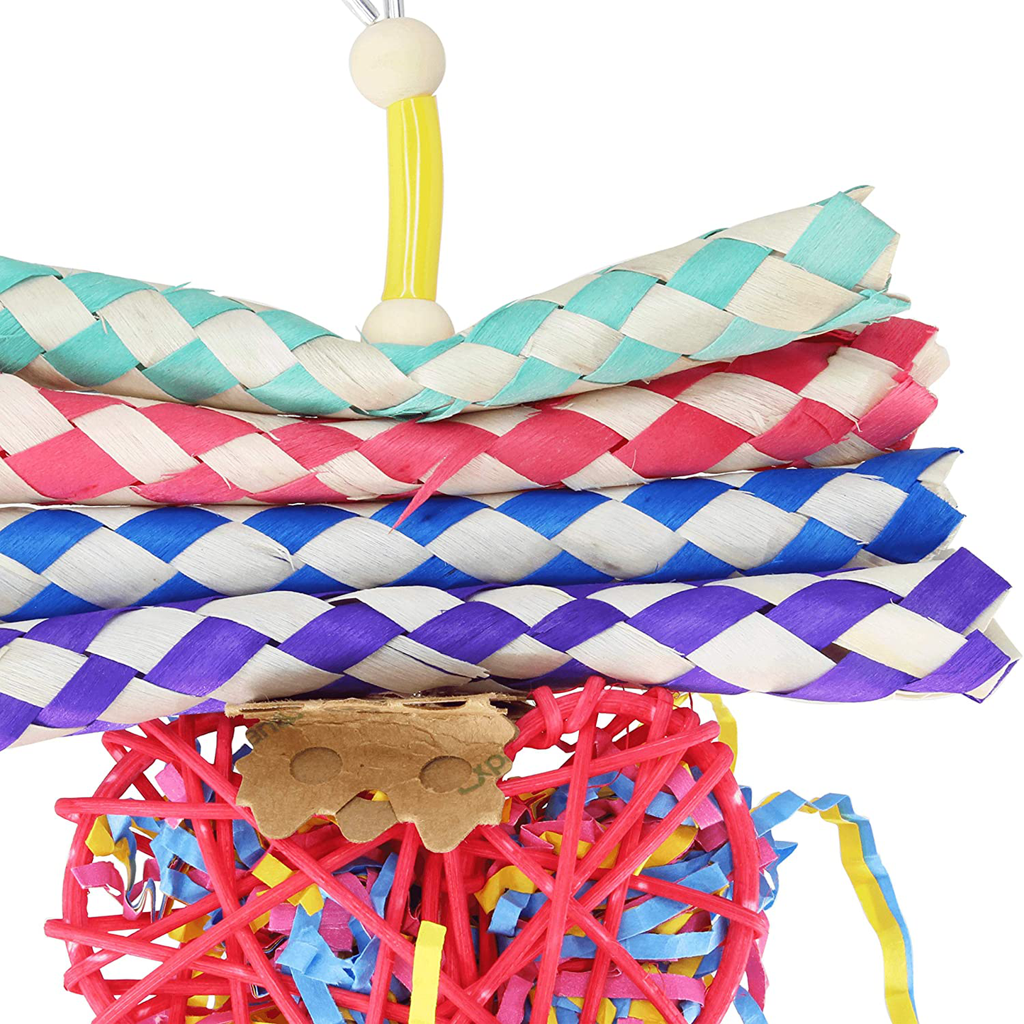 Bonka Bird Toys Foraging Heart Shredding Foraging Vine Natural Chew Parrot Cockatoo Cockatiel Quaker Animals & Pet Supplies > Pet Supplies > Bird Supplies > Bird Toys Bonka Bird Toys