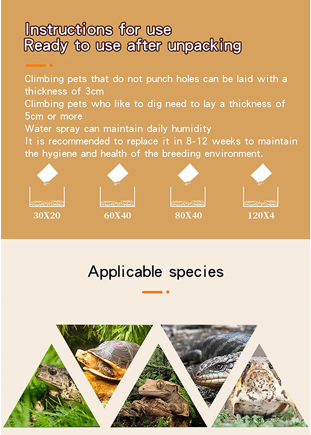 SUPFAKE Reptile Substrate Red Jade Soil Use for Reptiles and Amphibians, Clean Breeding and Bedding Flooring, Odor Absorbing 2.6 Lbs Animals & Pet Supplies > Pet Supplies > Reptile & Amphibian Supplies > Reptile & Amphibian Substrates SUPFAKE