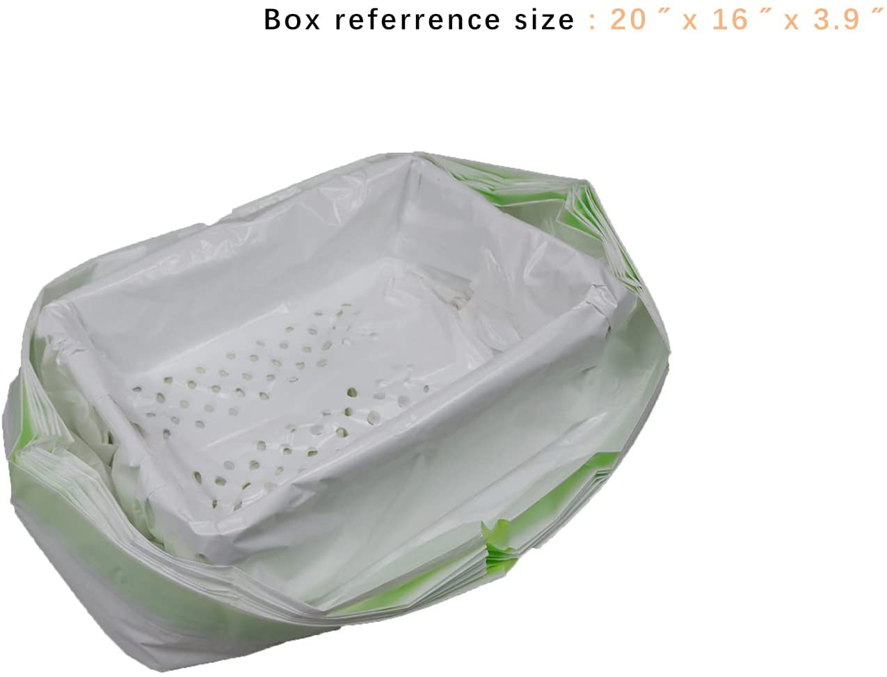 Cat Litter Liners, Cat Litter Sifting Liners with Drawstring Band, Disposable Litter Box Filter Replacement, 37"X 18", 6 Count Sifting Bag with Holes + 1 Count Bag No Holes Animals & Pet Supplies > Pet Supplies > Cat Supplies > Cat Litter Box Liners Hustar