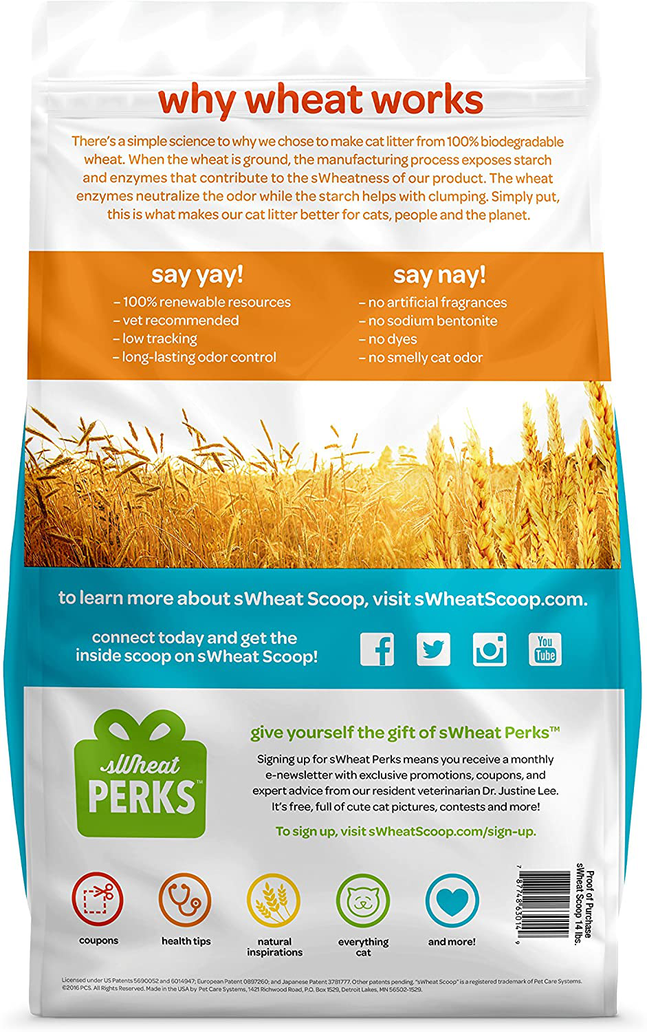 Swheat Scoop Fast-Clumping All-Natural Cat Litter, 14Lb Bag Animals & Pet Supplies > Pet Supplies > Cat Supplies > Cat Litter sWheat Scoop