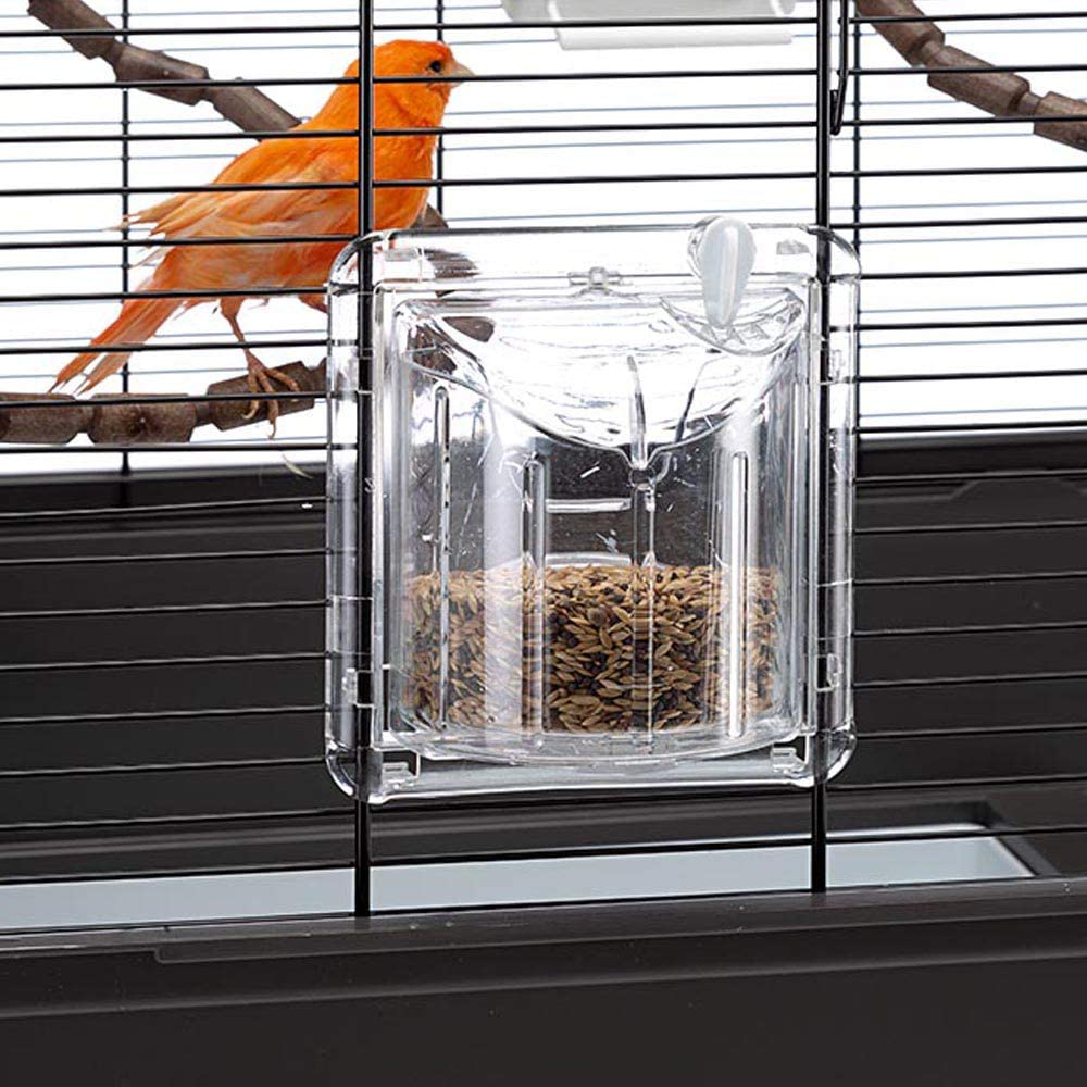 Ferplast Large Cage for Canaries, Budgerigars and Small Exotic Birds, Piano 6 Complete with Accessories, Modular Perch and Revolving Feeders, Sturdy Varnished Metal with Plastic Bottom Animals & Pet Supplies > Pet Supplies > Bird Supplies > Bird Cage Accessories Ferplast