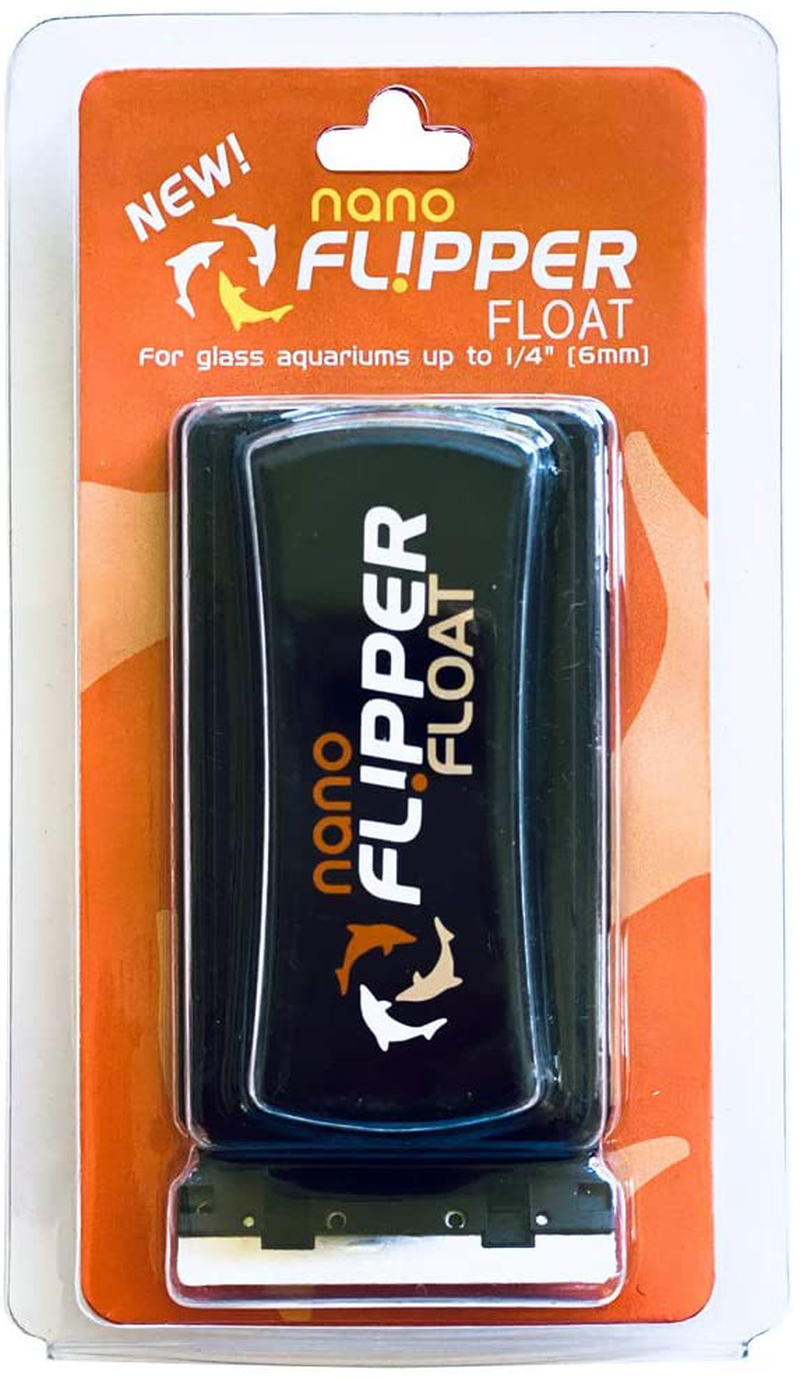 FL!PPER Flipper Cleaner Float - 2-In-1 Floating Magnetic Aquarium Glass Cleaner - Fish Tank Cleaner - Scrubber & Scraper Aquarium Cleaning Tools – Floating Fish Tank Cleaner Animals & Pet Supplies > Pet Supplies > Fish Supplies > Aquarium Cleaning Supplies FL!PPER Nano - up to 1/4"