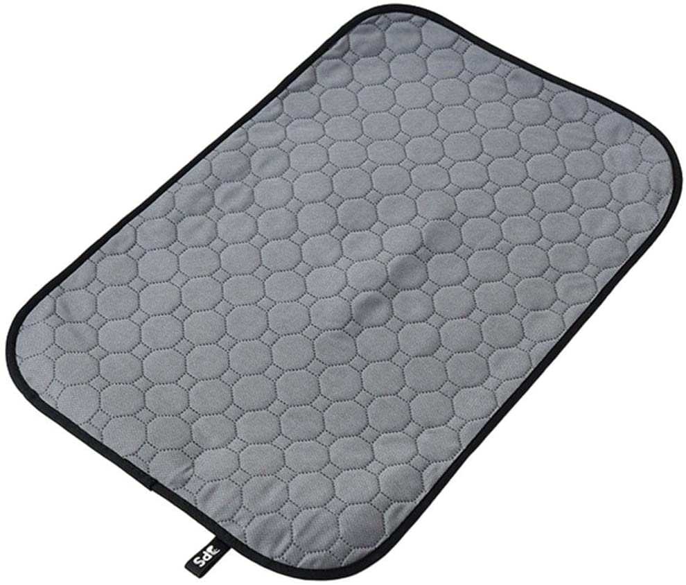 NC Cat Litter Mat Litter Trapping Mat Large Size Urine Waterproof Non-Slip Cat Foot Pad Breathable Washable Hanging Four-Layer for Litter Boxes Animals & Pet Supplies > Pet Supplies > Cat Supplies > Cat Litter Box Mats N\C Dark gray L