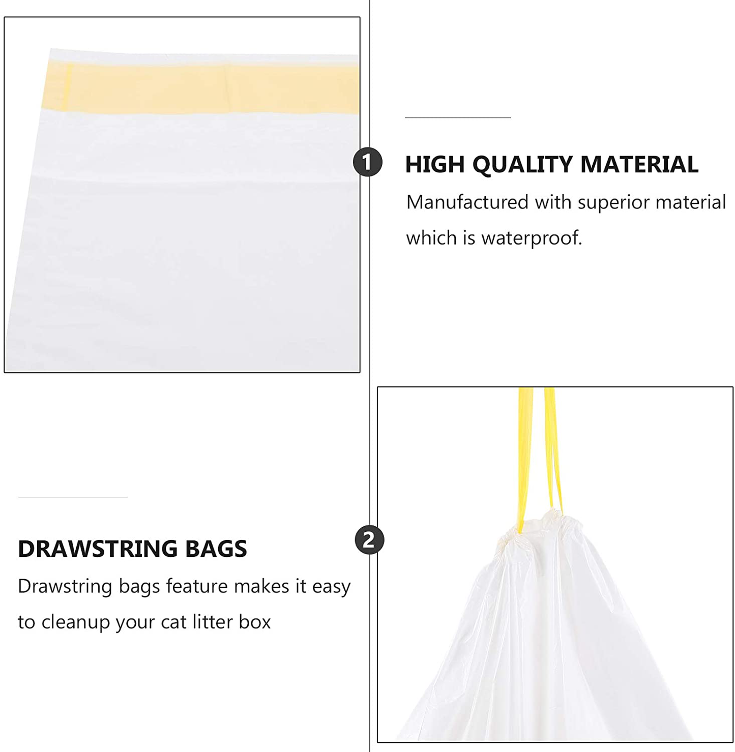 POPETPOP 7 Pcs Leak-Proof Waterproof Cat Litter Box Liners Durable Cat Litter Bags (S)-Pet Supplies Animals & Pet Supplies > Pet Supplies > Cat Supplies > Cat Litter Box Liners POPETPOP