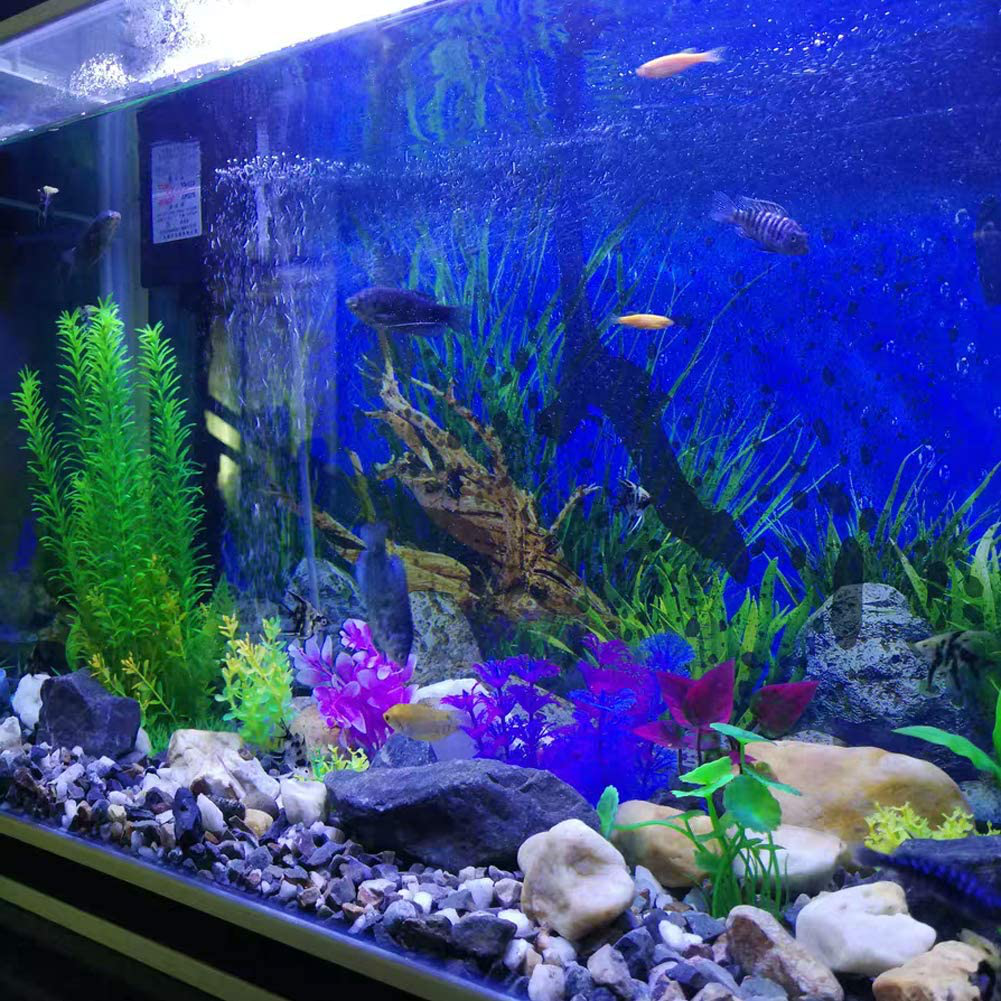 Lantian Green Grass Cluster Aquarium Décor Plastic Plants 21 Inches Tall CH0701 Animals & Pet Supplies > Pet Supplies > Fish Supplies > Aquarium Decor Lantian