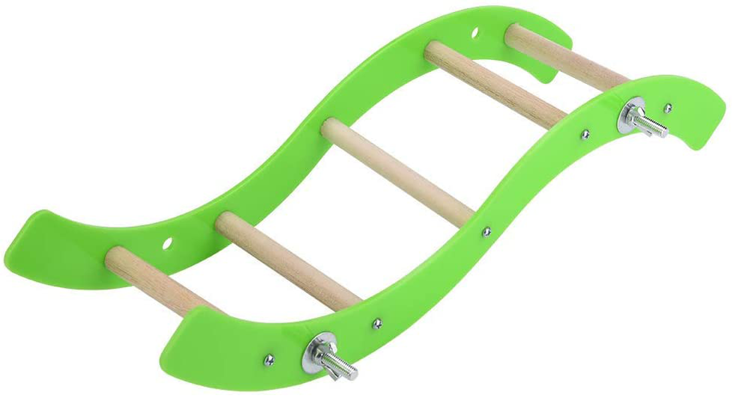 Litewood Pet Bird Hamster Acrylic Wave Ladder Stand Crawling Ladders Parrot Perch Toy for Small and Medium Animals Rabbit Chinchilla Macaw African Greys Cage Climbing Game Play Toys Animals & Pet Supplies > Pet Supplies > Bird Supplies > Bird Ladders & Perches Litewood