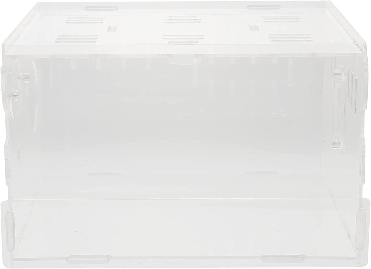 Balacoo Acrylic Clear Hamster Cage Small Pets Habitat Castle Puppy Crate Habitat for Guinea Pig Hamster Gerbil Hedgehog (25X20X15CM) Animals & Pet Supplies > Pet Supplies > Small Animal Supplies > Small Animal Habitats & Cages balacoo 25X20X15CM