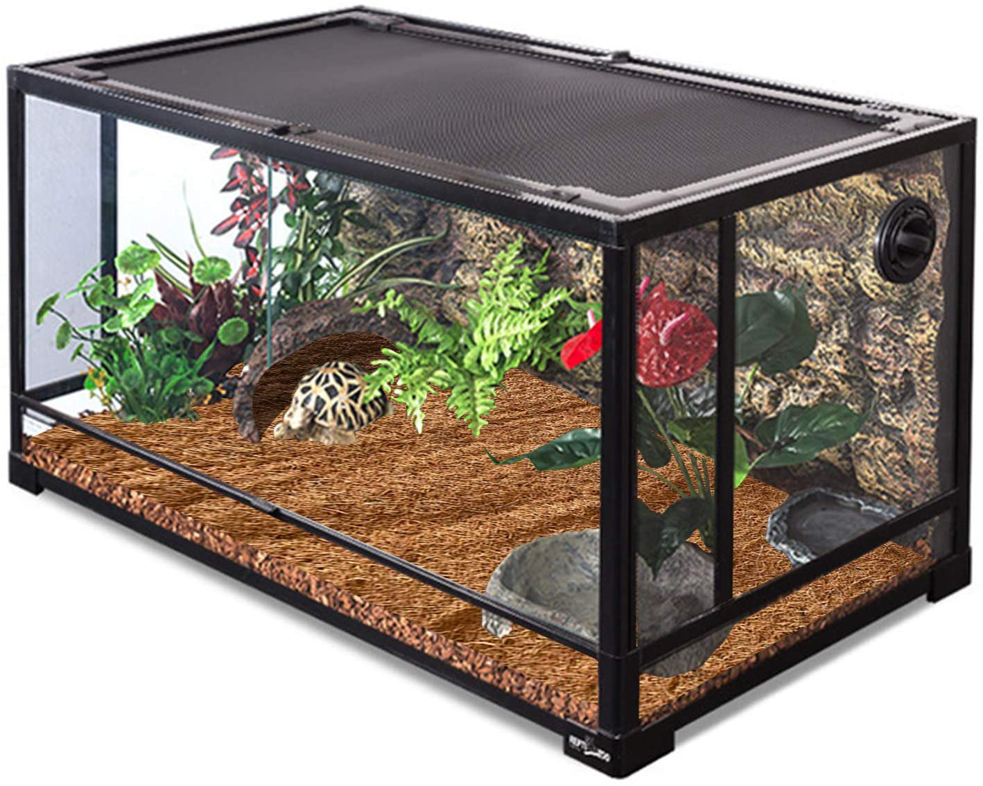 Legigo 3Pcs Natural Coconut Fiber Reptile Carpet Mat- Pet Terrarium Substrate Liner Bearded Dragon Flooring Supplies for Lizard Snake Turtle Bunny Turtles Iguana Gecko Animals & Pet Supplies > Pet Supplies > Reptile & Amphibian Supplies > Reptile & Amphibian Substrates Legigo