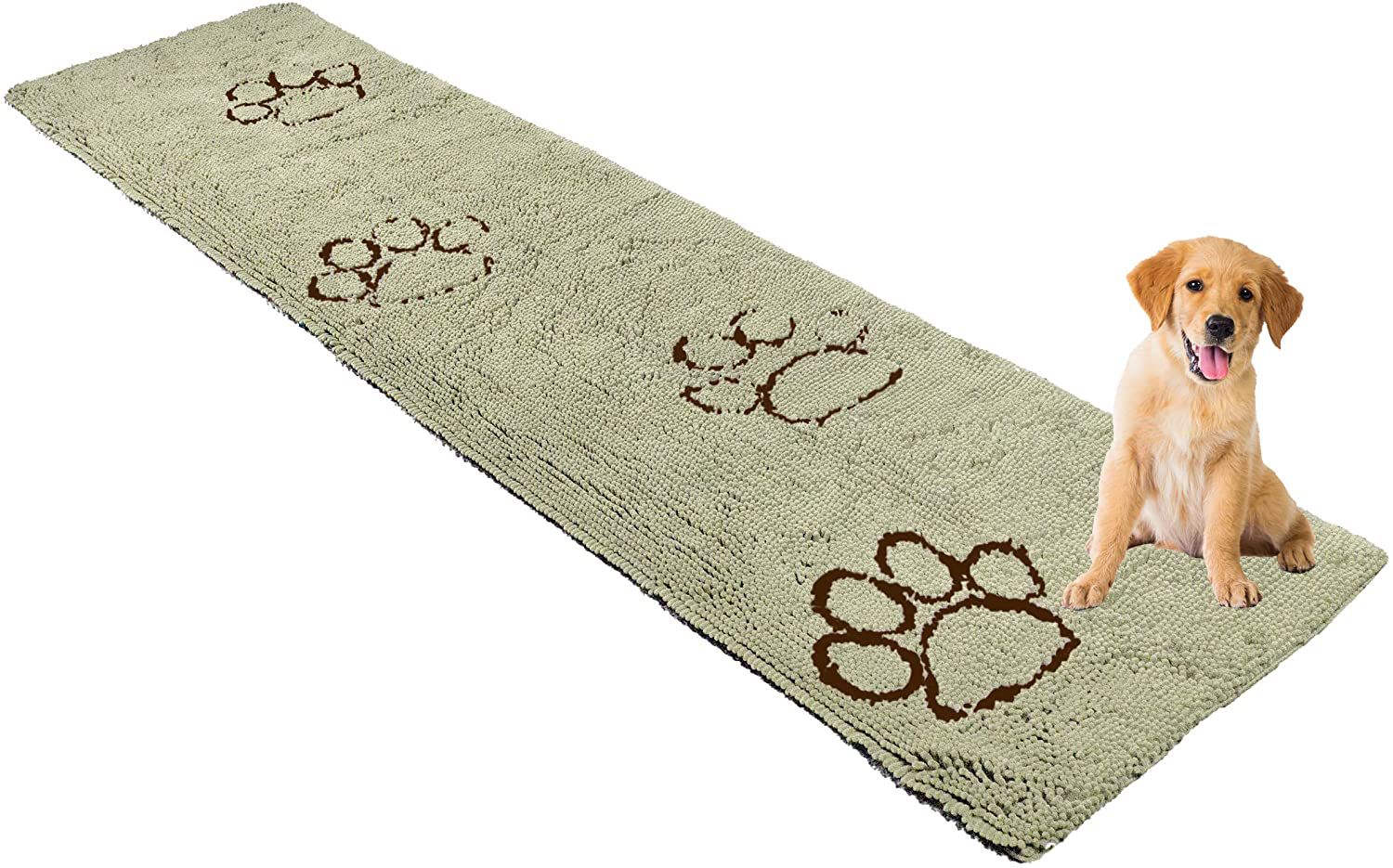 My Doggy Place - Ultra Absorbent Soft comfort Microfiber chenille Dog Bed  cushion Mat Durable Quick Drying Washable (Oatmeal Lar