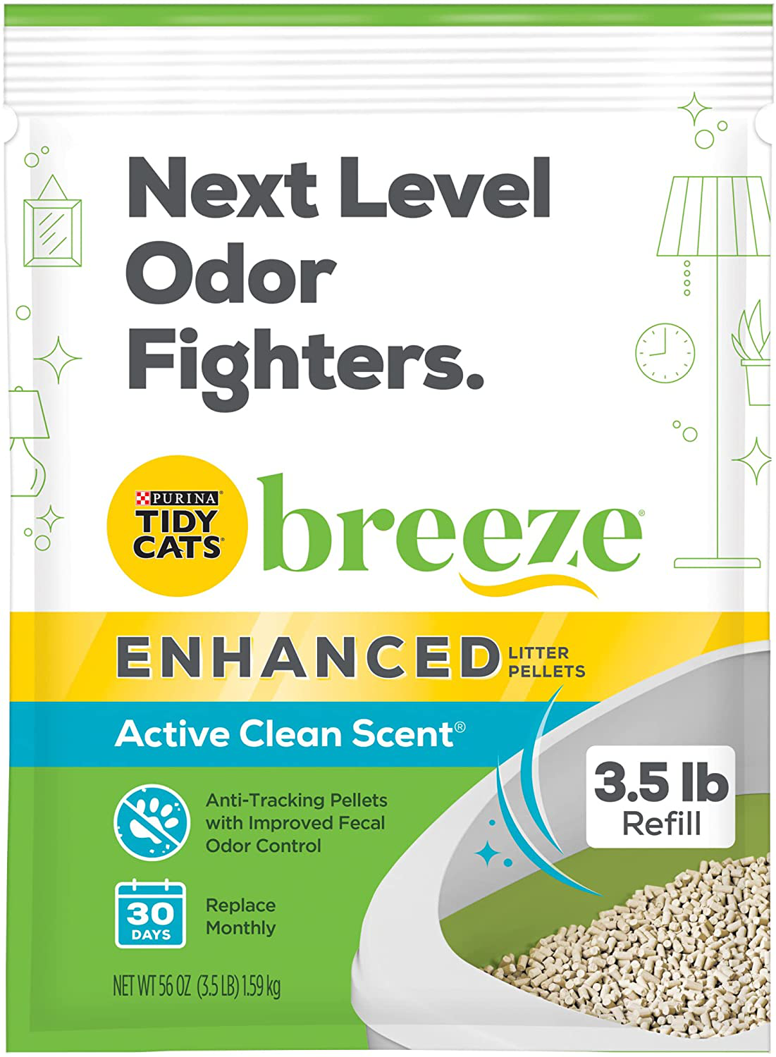 Purina Tidy Cats BREEZE Litter System Pellet Refills Animals & Pet Supplies > Pet Supplies > Cat Supplies > Cat Litter Purina Tidy Cats NEW! Enhanced Pellets 21 lb. Box