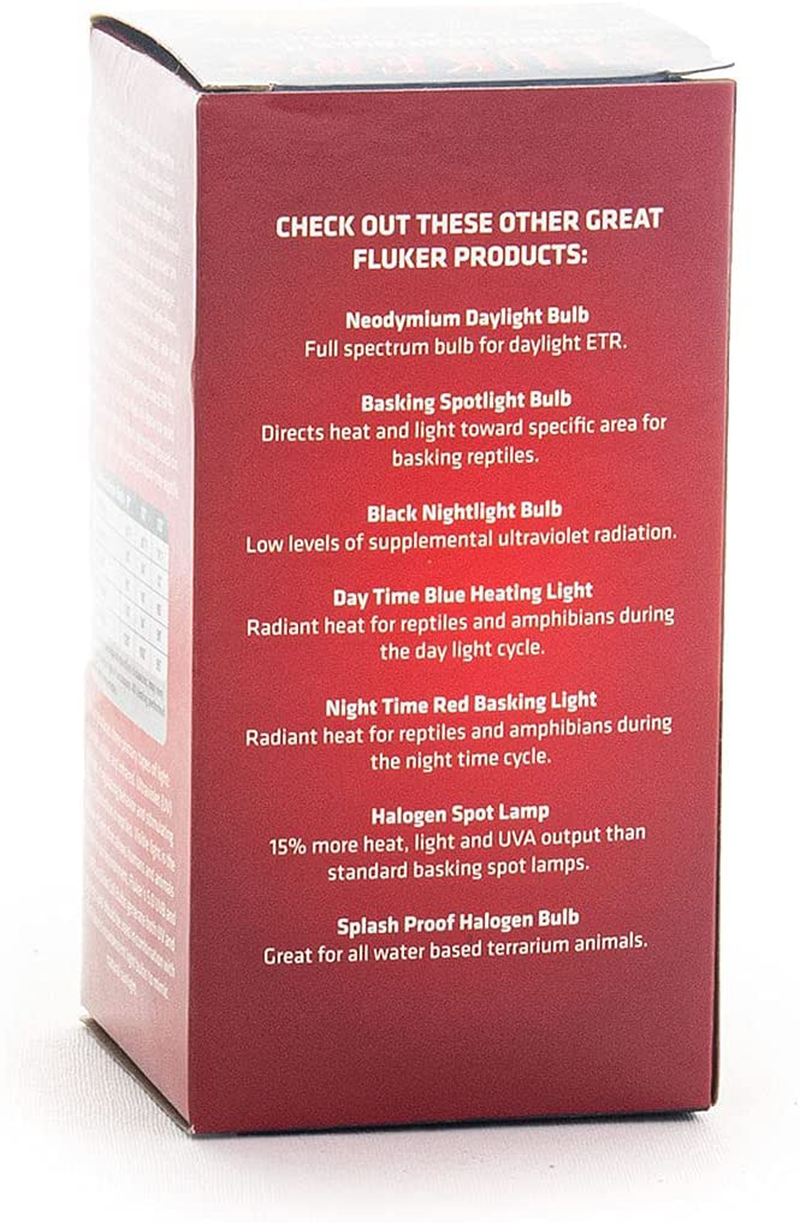 Fluker'S Red Heat Bulbs for Reptiles Animals & Pet Supplies > Pet Supplies > Reptile & Amphibian Supplies > Reptile & Amphibian Habitat Heating & Lighting Flukers