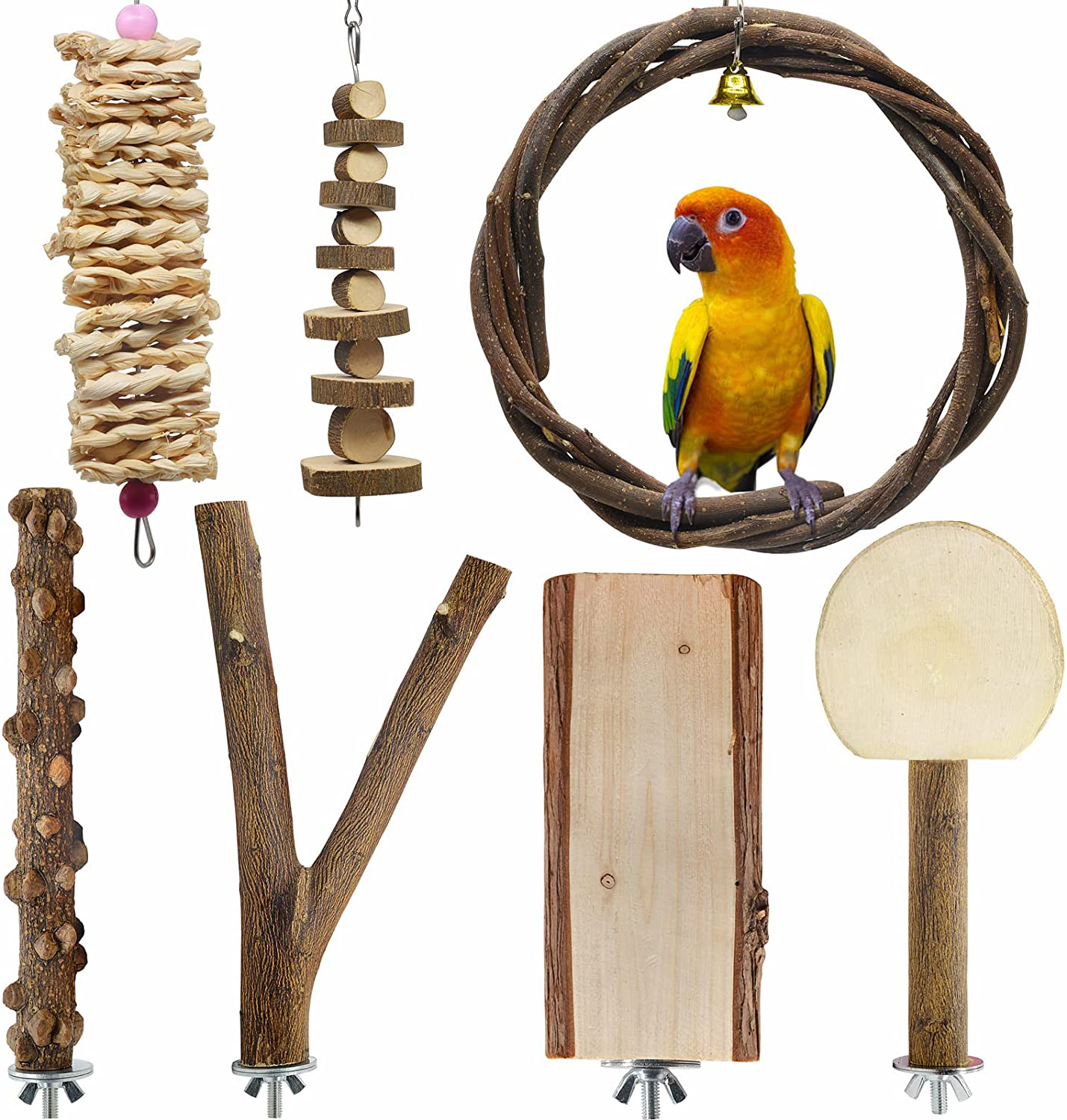 Natural 2024 parrot toys