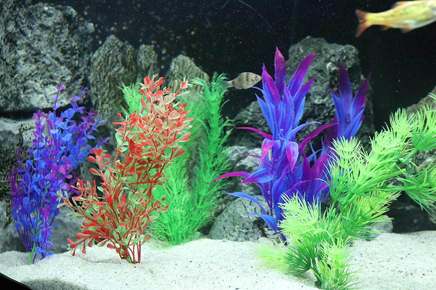 Aquatic Planet 5 PACK Artificial Fake Plastic Aquarium Plants Fish Tank Decoration Decor Ornament Animals & Pet Supplies > Pet Supplies > Fish Supplies > Aquarium Decor Aquatic Planet