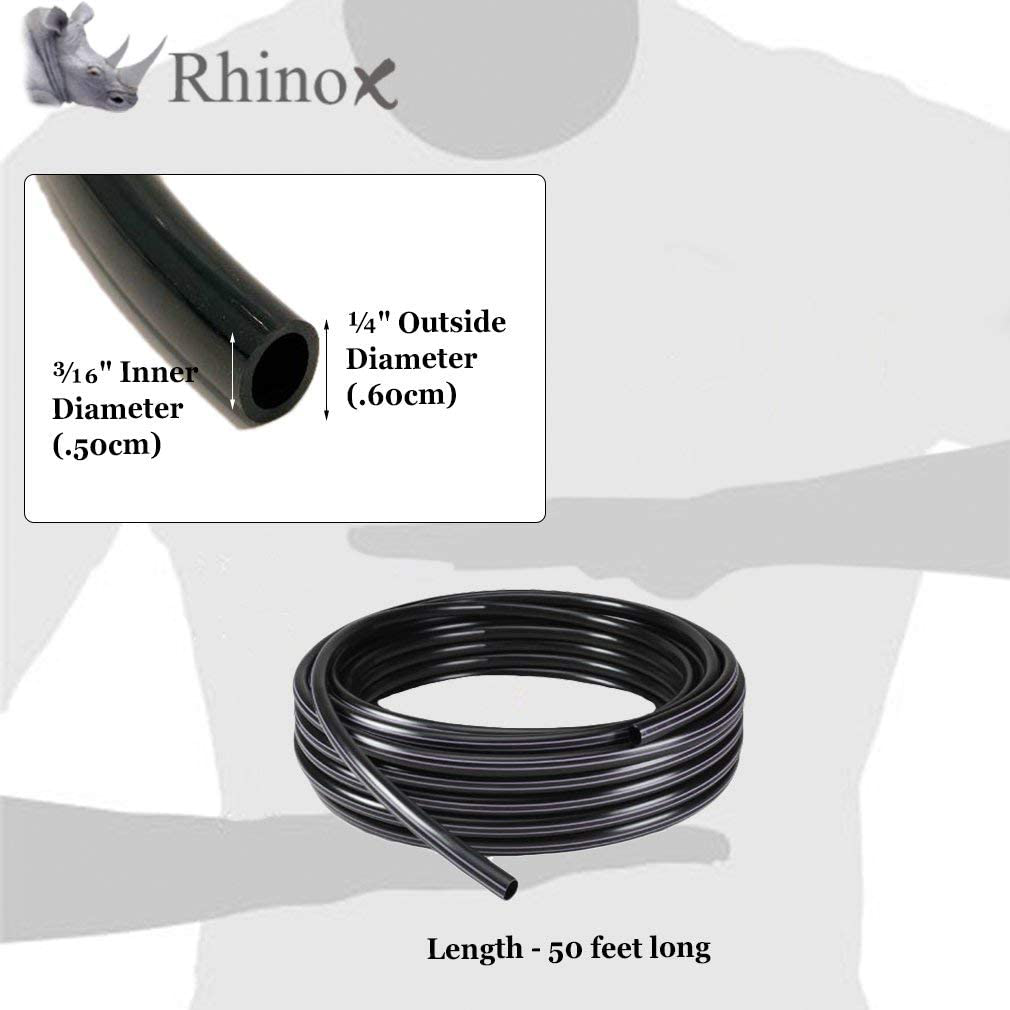 Rhinox CO2 Proof Tubing, for Aquarium CO2 Diffuser Planted Tank, 50 Feet Animals & Pet Supplies > Pet Supplies > Fish Supplies > Aquarium & Pond Tubing Rhinox