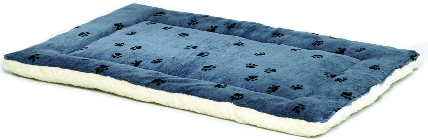 Midwest Homes for Pets Reversible Paw Print Pet Bed in Blue/White, Dog Bed Measures Animals & Pet Supplies > Pet Supplies > Dog Supplies > Dog Beds MidWest Homes For Pets 22-Inch