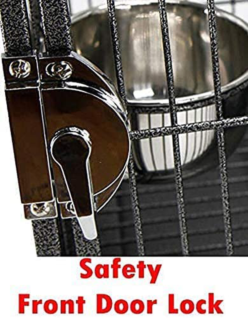 Mcage Portable and Durable Heavy Duty Travel Vet Bird Parrot Carrier Play Stand Perch Cage Feeding Bowl Stand with Handle and Accessories Animals & Pet Supplies > Pet Supplies > Bird Supplies > Bird Cages & Stands Mcage