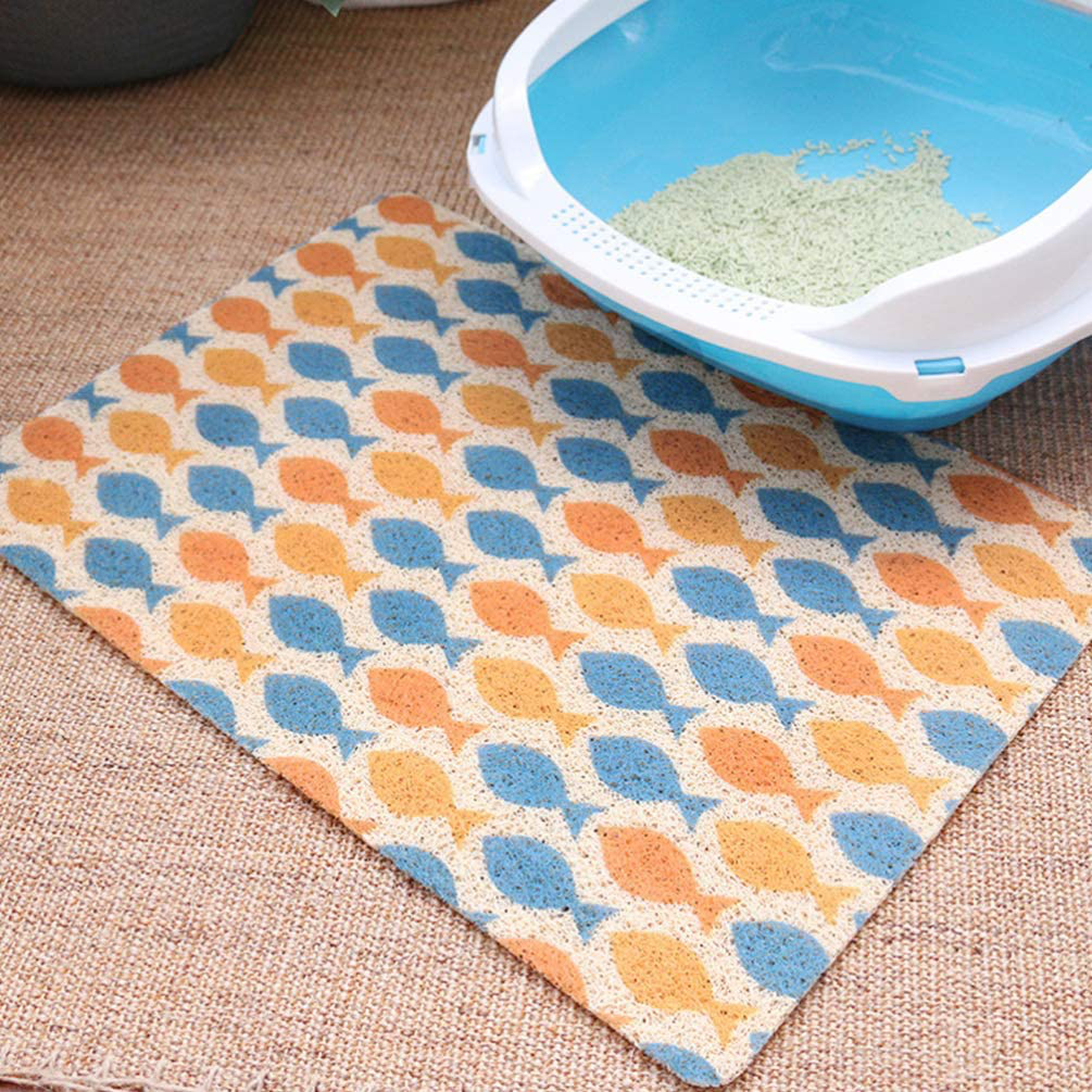 Balacoo Cat Litter Mat - Waterproof Scatter Control Litter Box Mats Ground Litters Catcher Doormats for Small Medium Dogs Cats Animals & Pet Supplies > Pet Supplies > Cat Supplies > Cat Litter Box Mats balacoo