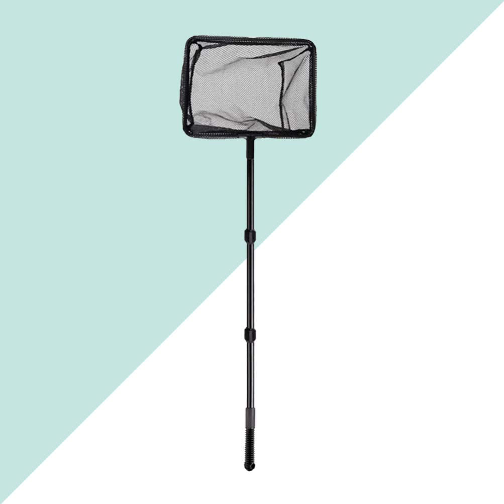 POPETPOP Extendable Fishing Net Plastic Pole Handle Telescopic Landing Net Tuck Net for Fish Tank Lakes Ponds (Size M) Animals & Pet Supplies > Pet Supplies > Fish Supplies > Aquarium Fish Nets POPETPOP