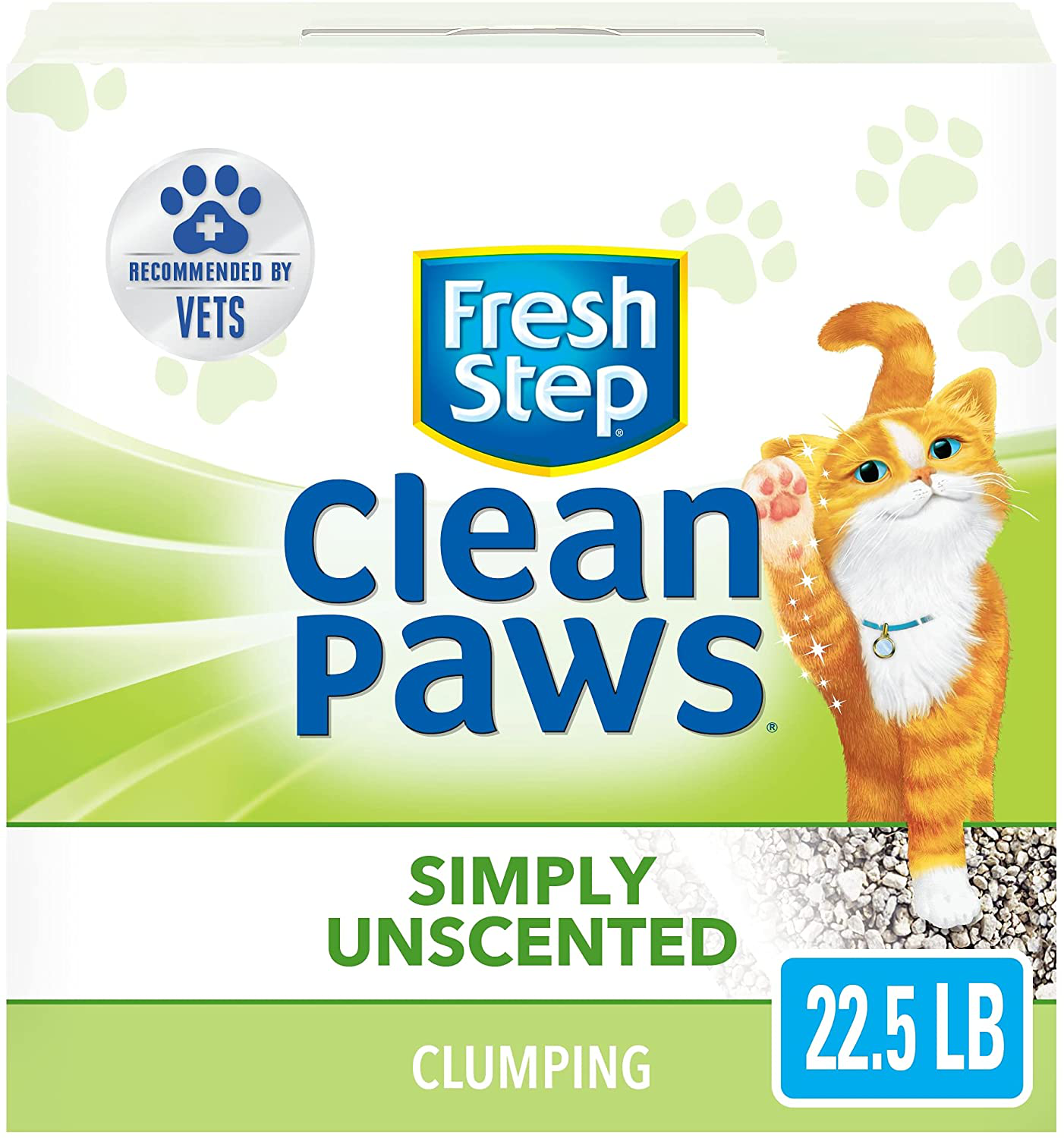 Fresh Step® Clean Paws® Simply Unscented Clumping Cat Litter, Recommended by Vets – 22.5 Pounds Animals & Pet Supplies > Pet Supplies > Cat Supplies > Cat Litter Fresh Step