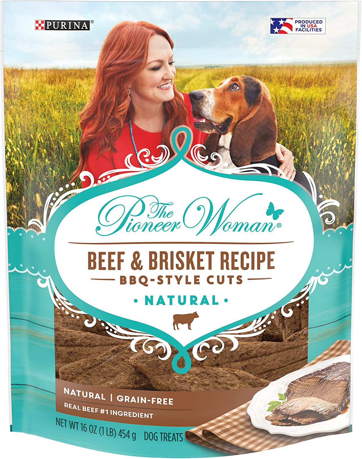 The Pioneer Woman Grain Free All Natural BBQ Style Cuts Meaty Dog Treats Animals & Pet Supplies > Pet Supplies > Small Animal Supplies > Small Animal Treats The Pioneer Woman BBQ-Style Cuts Beef & Brisket 1 Pound (Pack of 1)